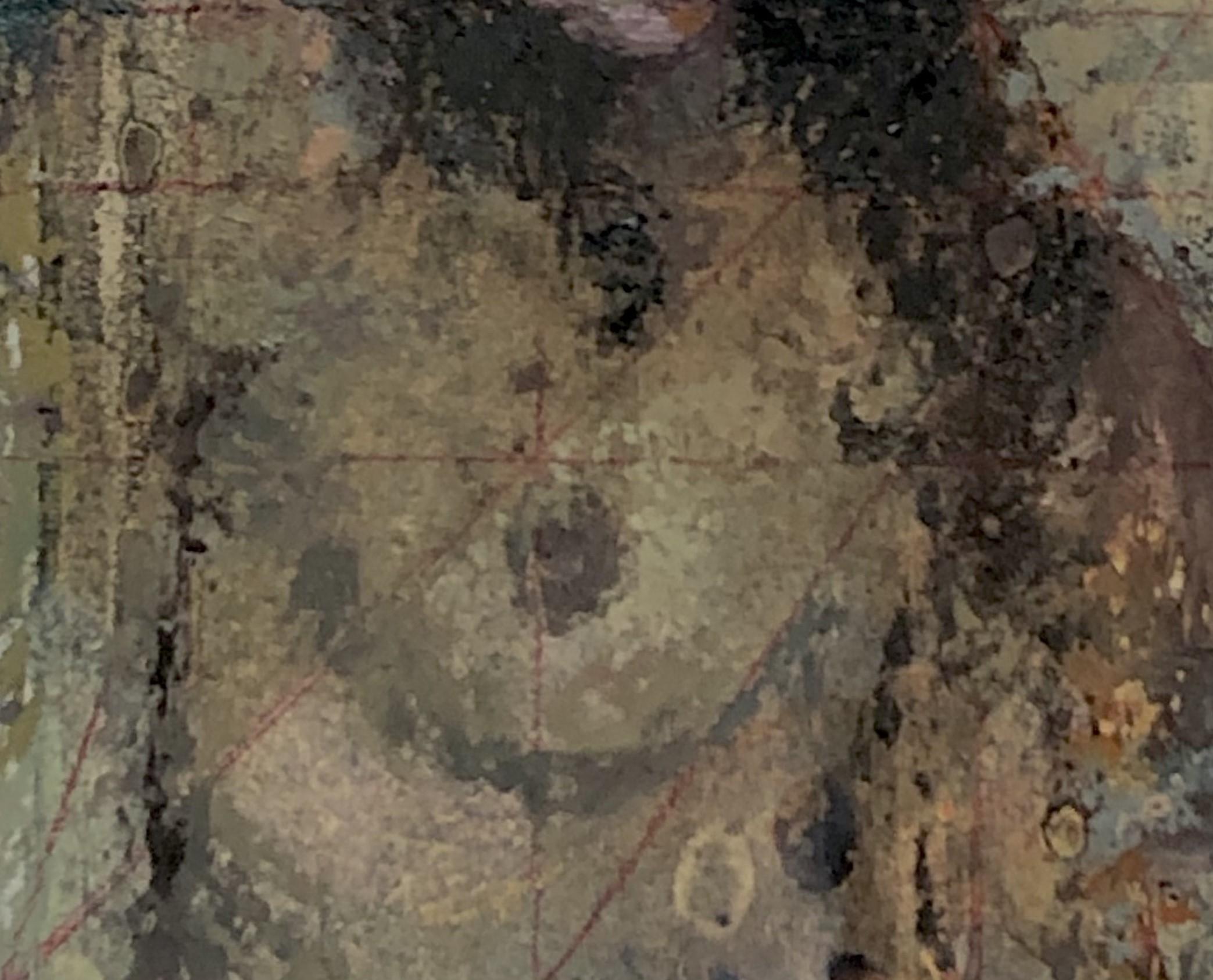 « Two Shy » (2023) de Lisa Fricker, peinture à l'huile originale d'un portrait de femme nue en vente 2