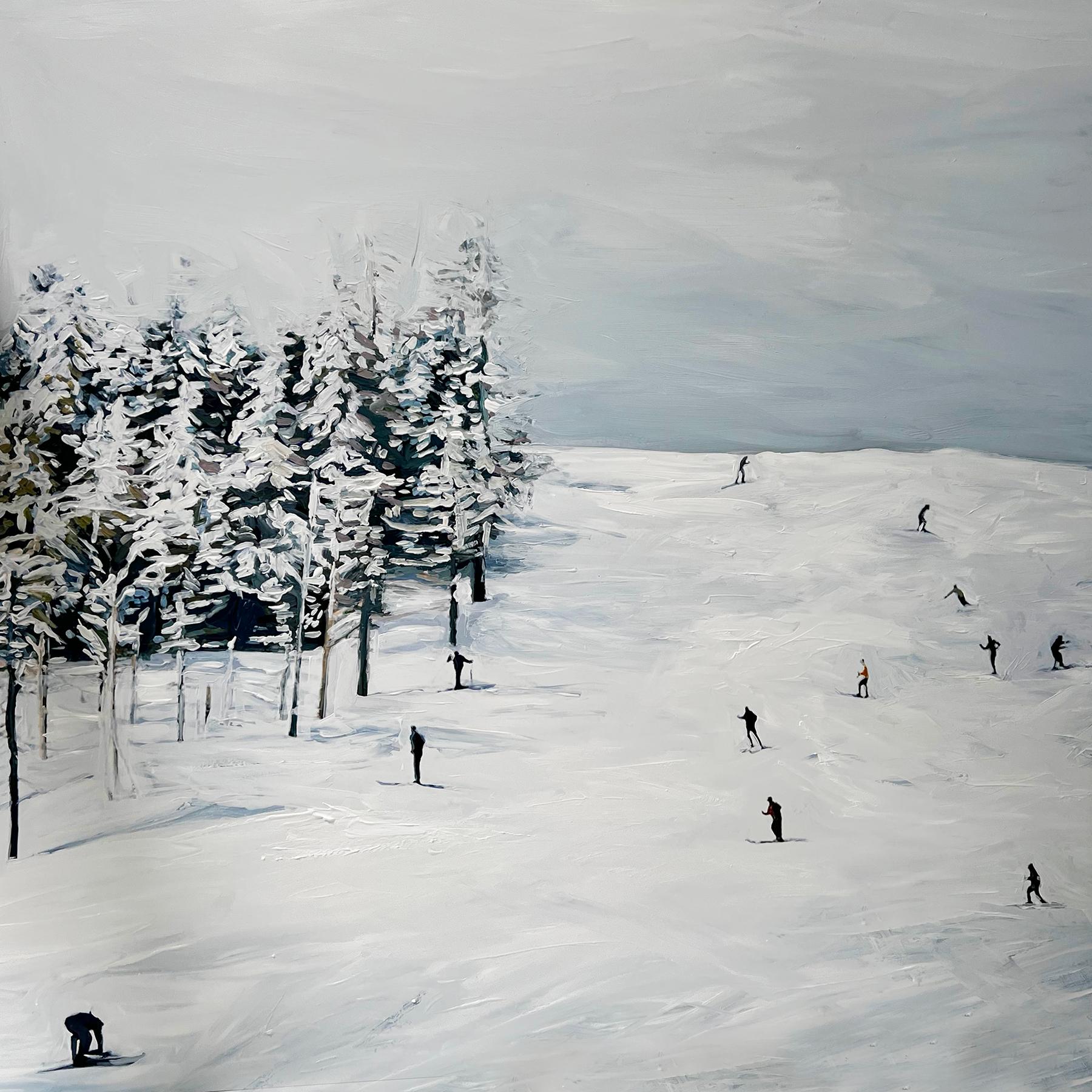 Lisa Golightly Landscape Painting - Moguls