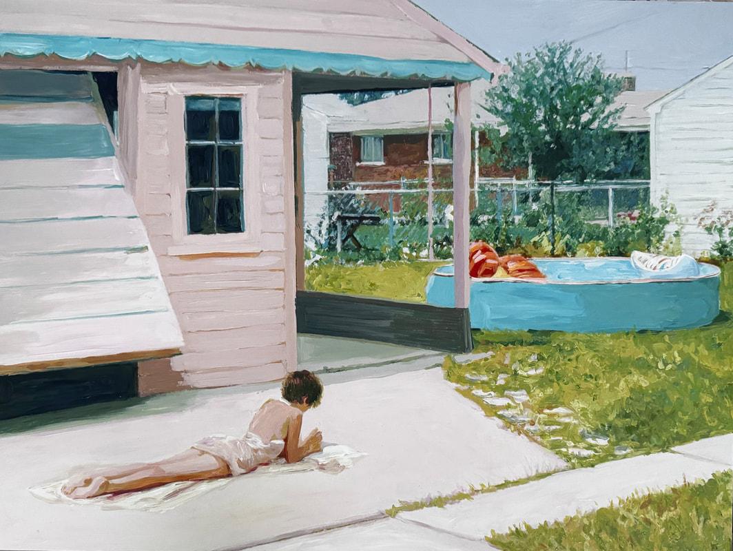 Pink House with Pool