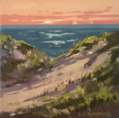 Dunes At Sunset, Painting, Oil on Canvas