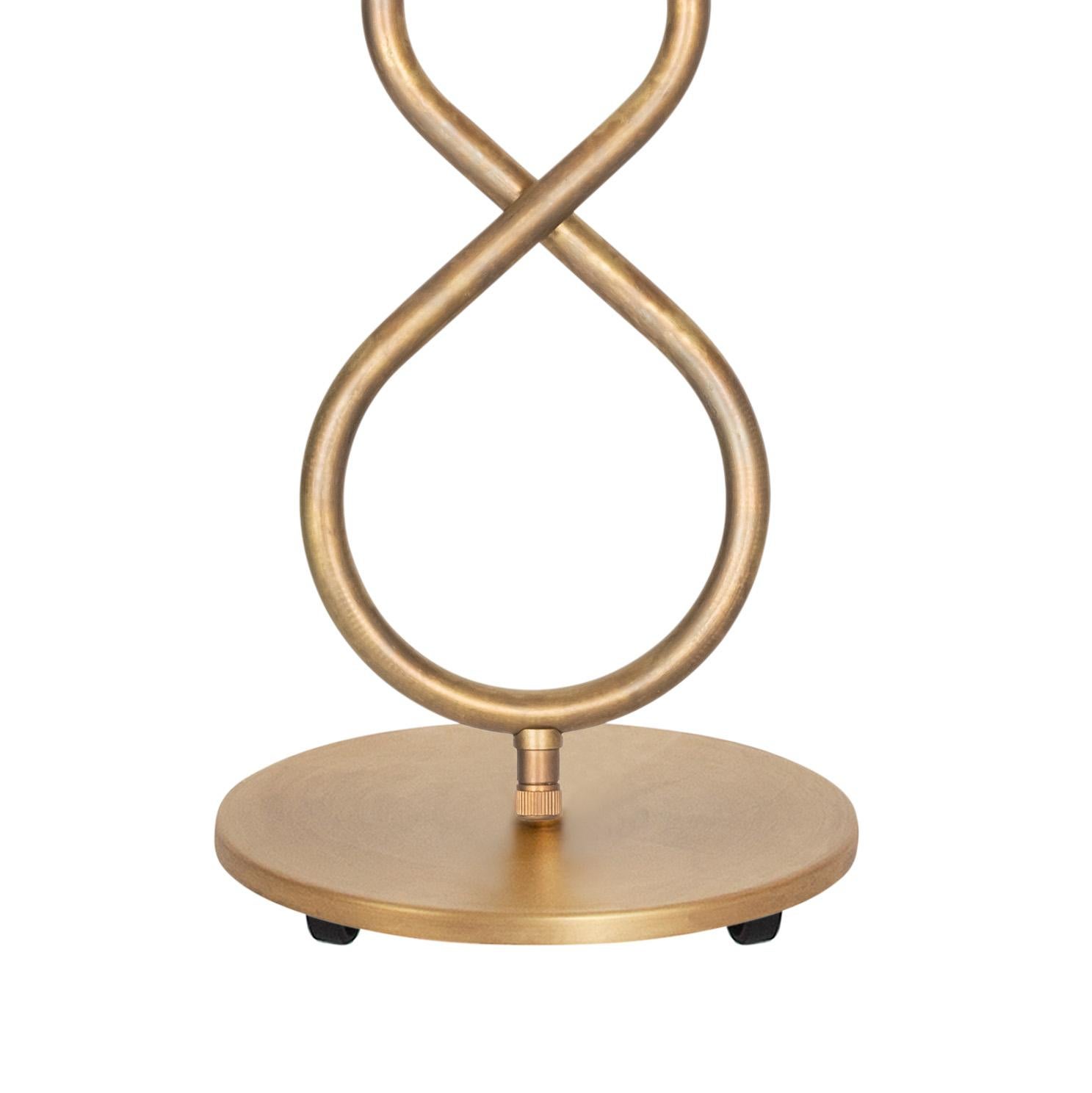 Art Deco Lisa Hilland Eld Klot Raw Brass Table Lamp by Konsthantverk Tyringe Sweden For Sale
