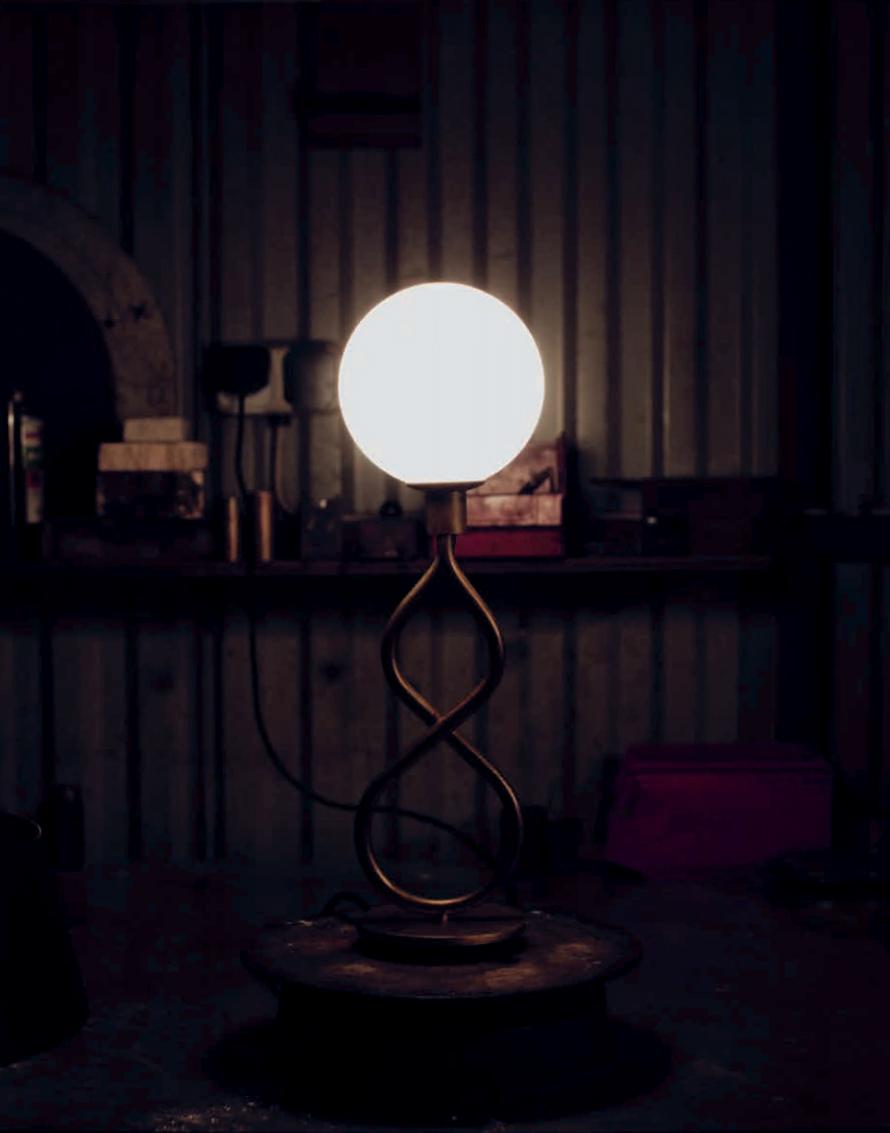 Lisa Hilland Eld Klot Table Lamp by Konsthantverk In New Condition For Sale In Barcelona, Barcelona