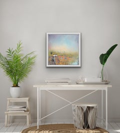 Lisa House, Pansy Hill, Original Landscape Painting, Contemporary Art