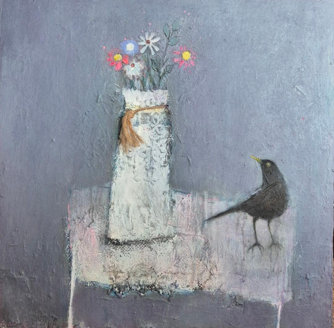 Ein Sommertag – Mixed Media Art von Lisa House