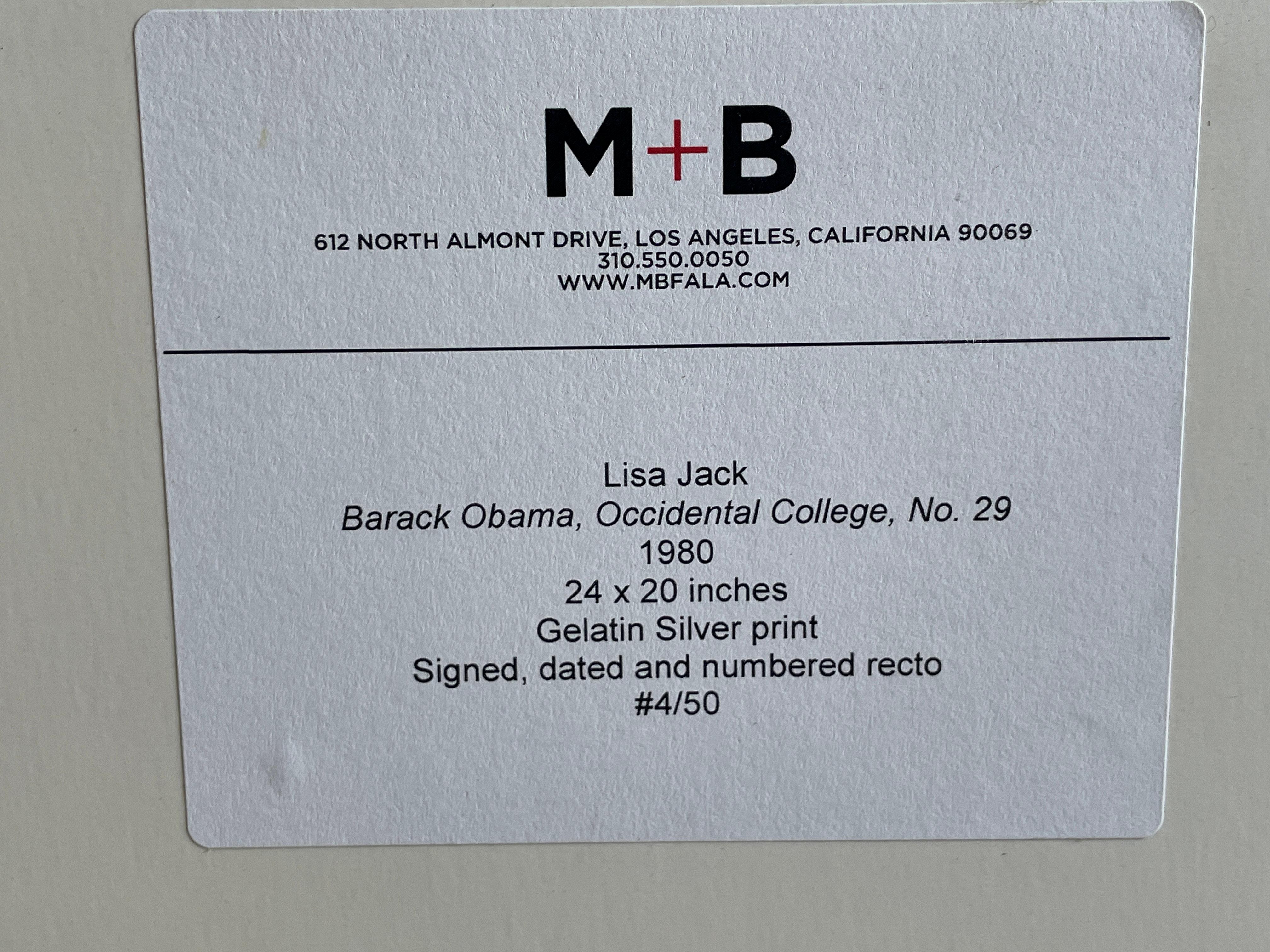 „Barack Obama, Occidental College, Nr. 29“, Lisa Jack, Präsidentenfotografie im Angebot 4