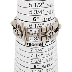 Lisa Jenks Sterling Silver Double Row Link Toggle Bracelet
