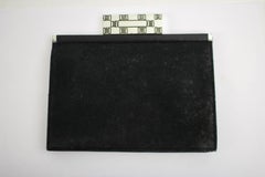 Lisa Jenks Suede Ljlm1 Black Clutch
