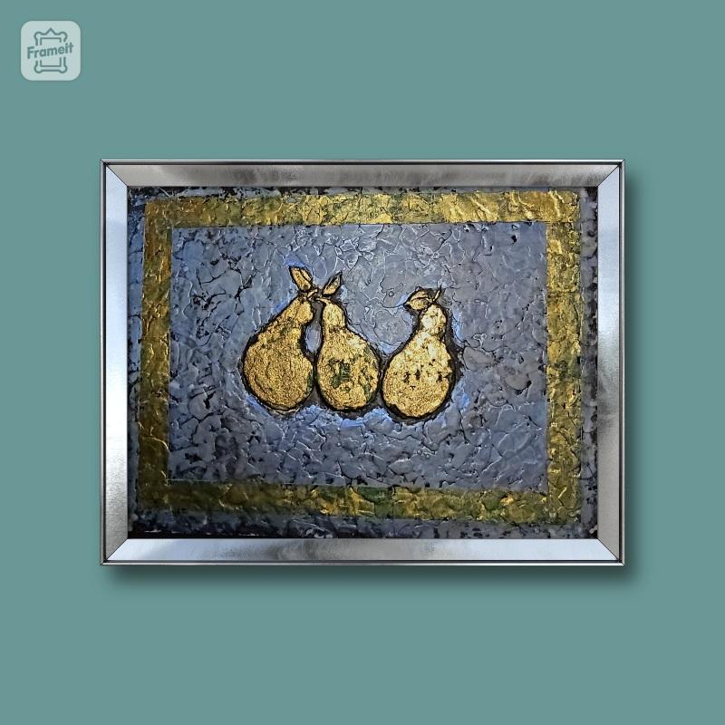 Lisa Jennings  Abstract Painting - Three Pears