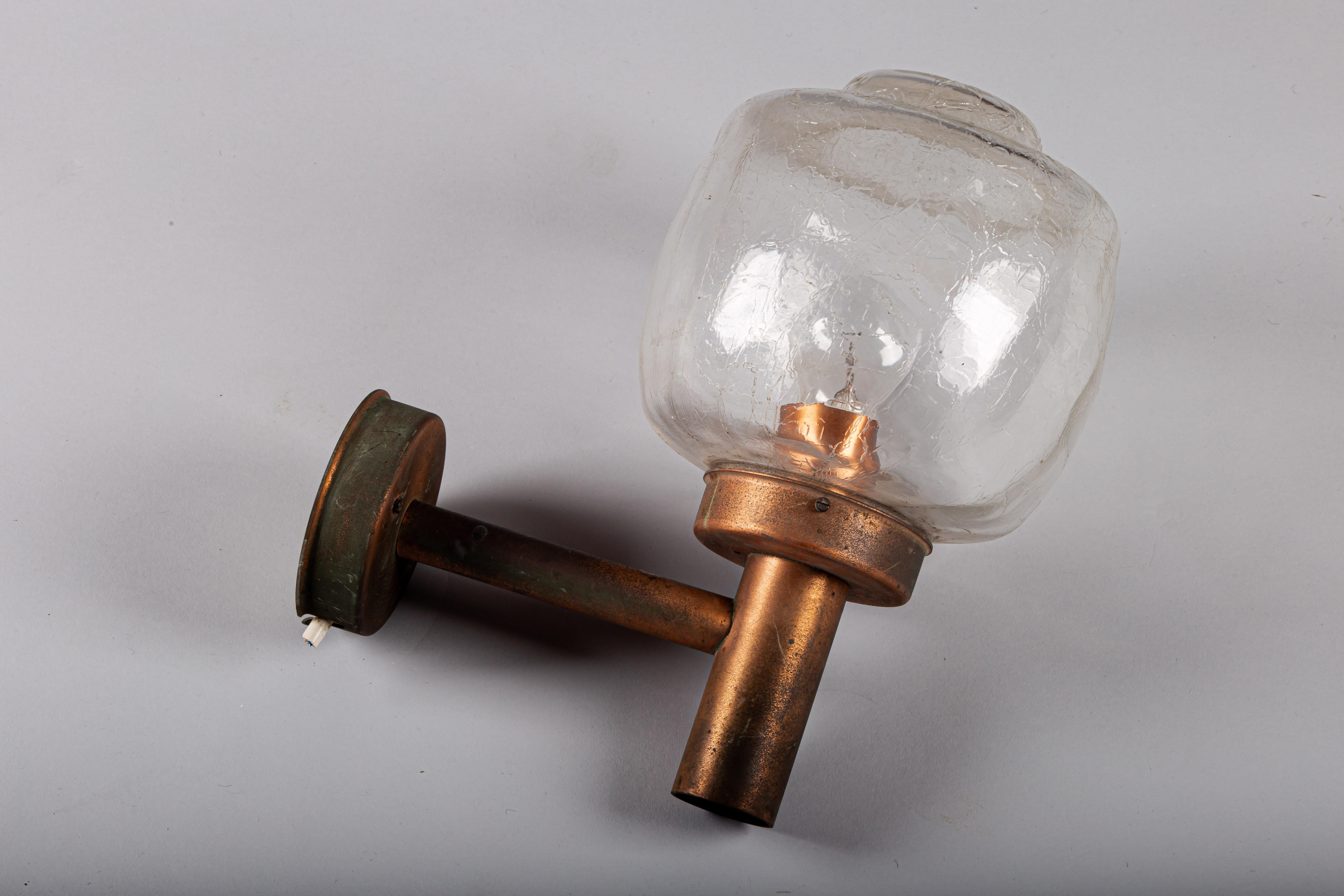 Finnish Lisa Johansson-Pape, 1950's copper outdoor lamp for ORNO For Sale