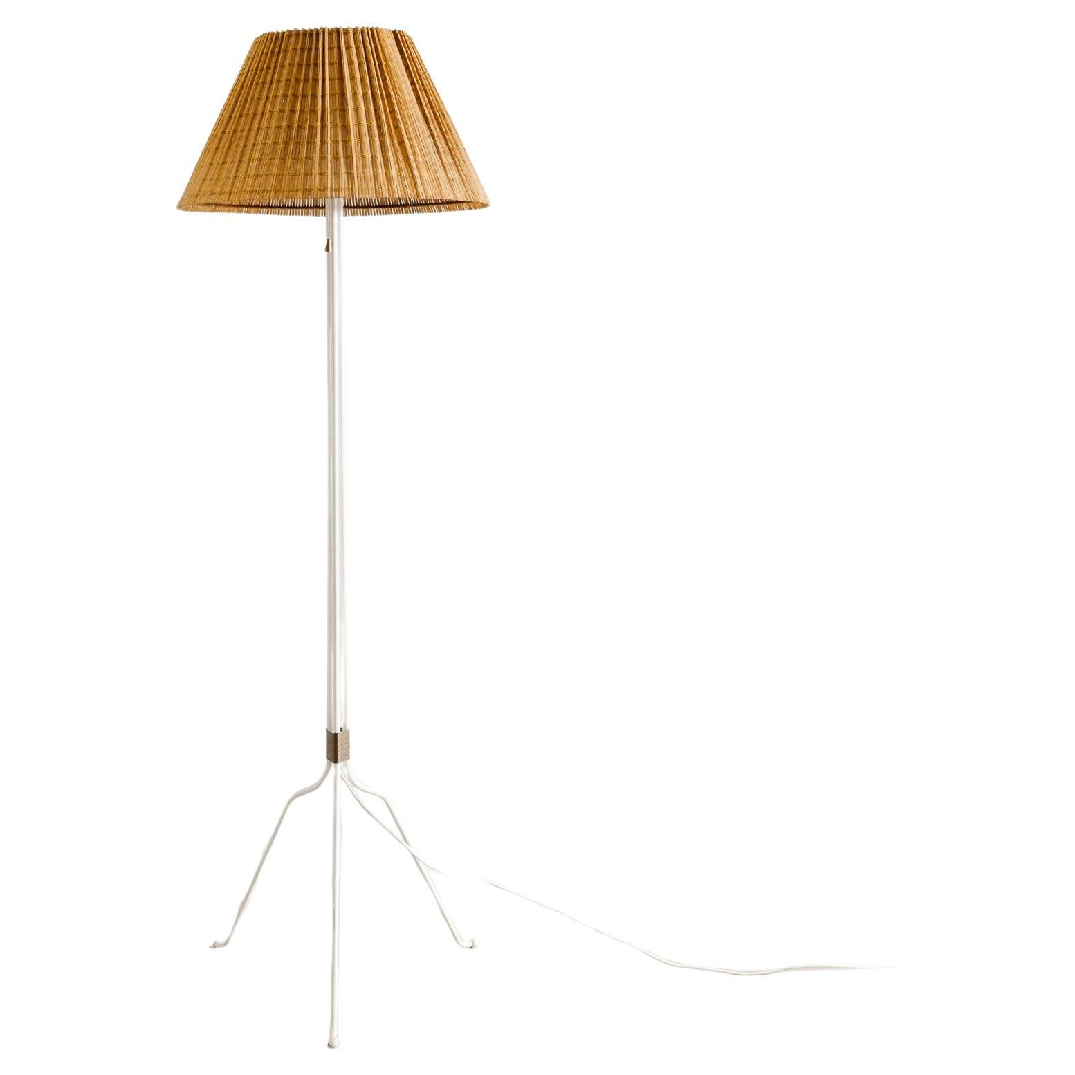 Lisa Johansson Papé "30-058" Mid Century Floor Lamp Produced by Orno Oy, 1940s For Sale