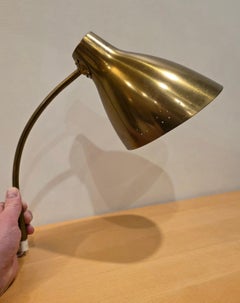 Lisa Johansson-Pape Lampada da parete regolabile in ottone 50-055, Orno 1950.