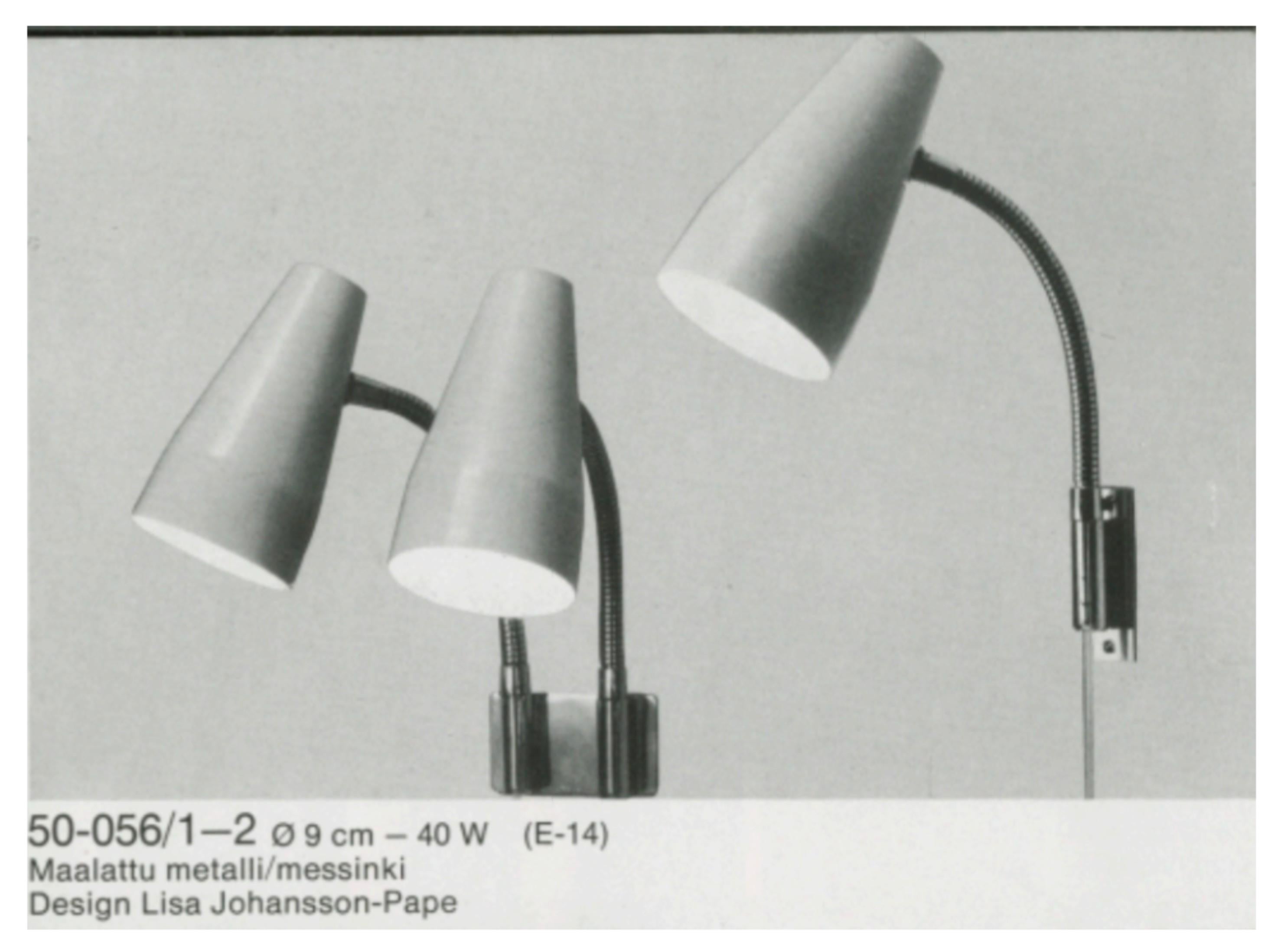 Lisa Johansson-Papé Aplique Ajustable 50-056-2, Orno Años 60 en venta 5