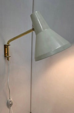 Lámpara de pared ajustable de Lisa Johansson-Pape, Orno, años 50.