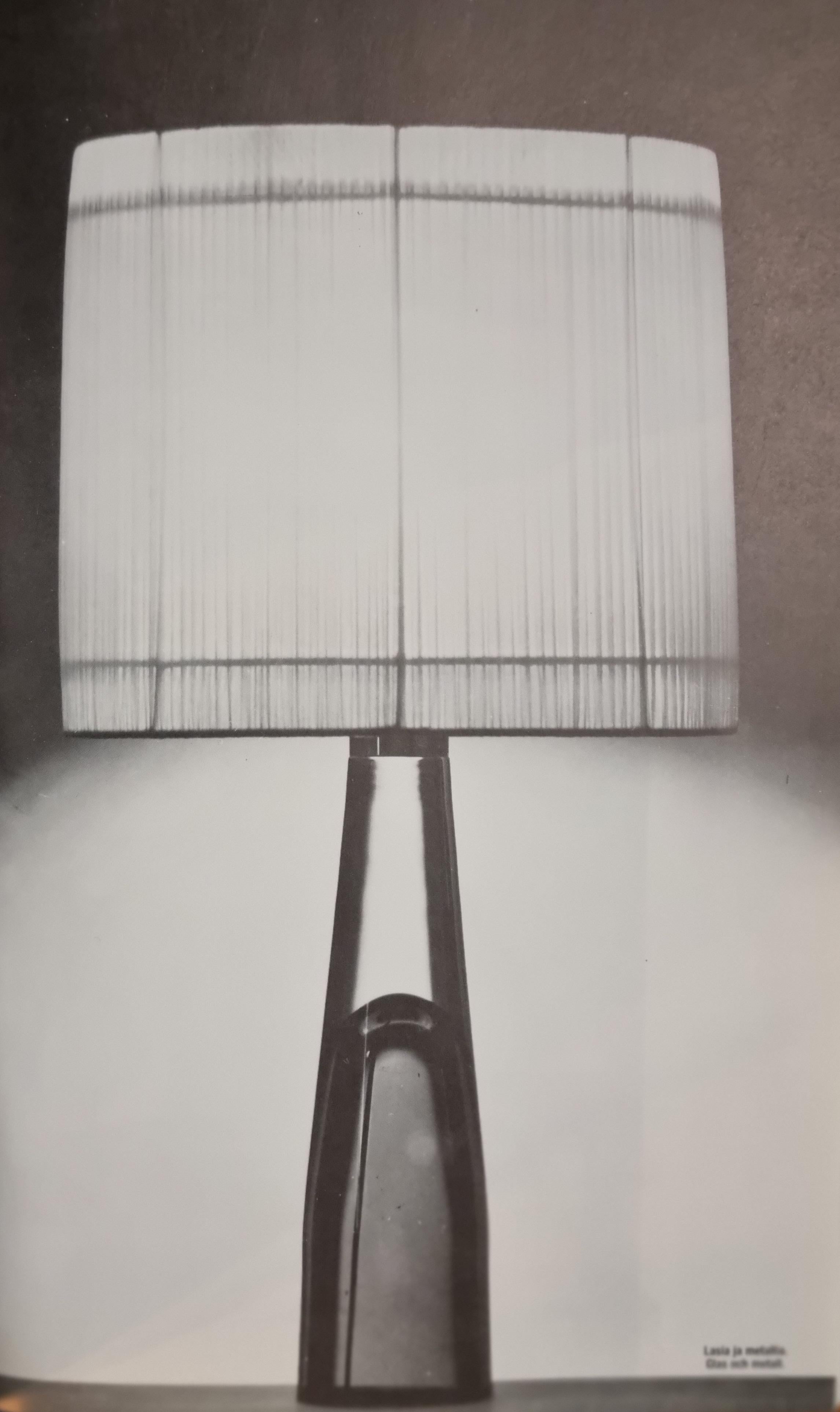Lisa Johansson-Papé Art Glass Table Lamps, 1950s, Orno 5