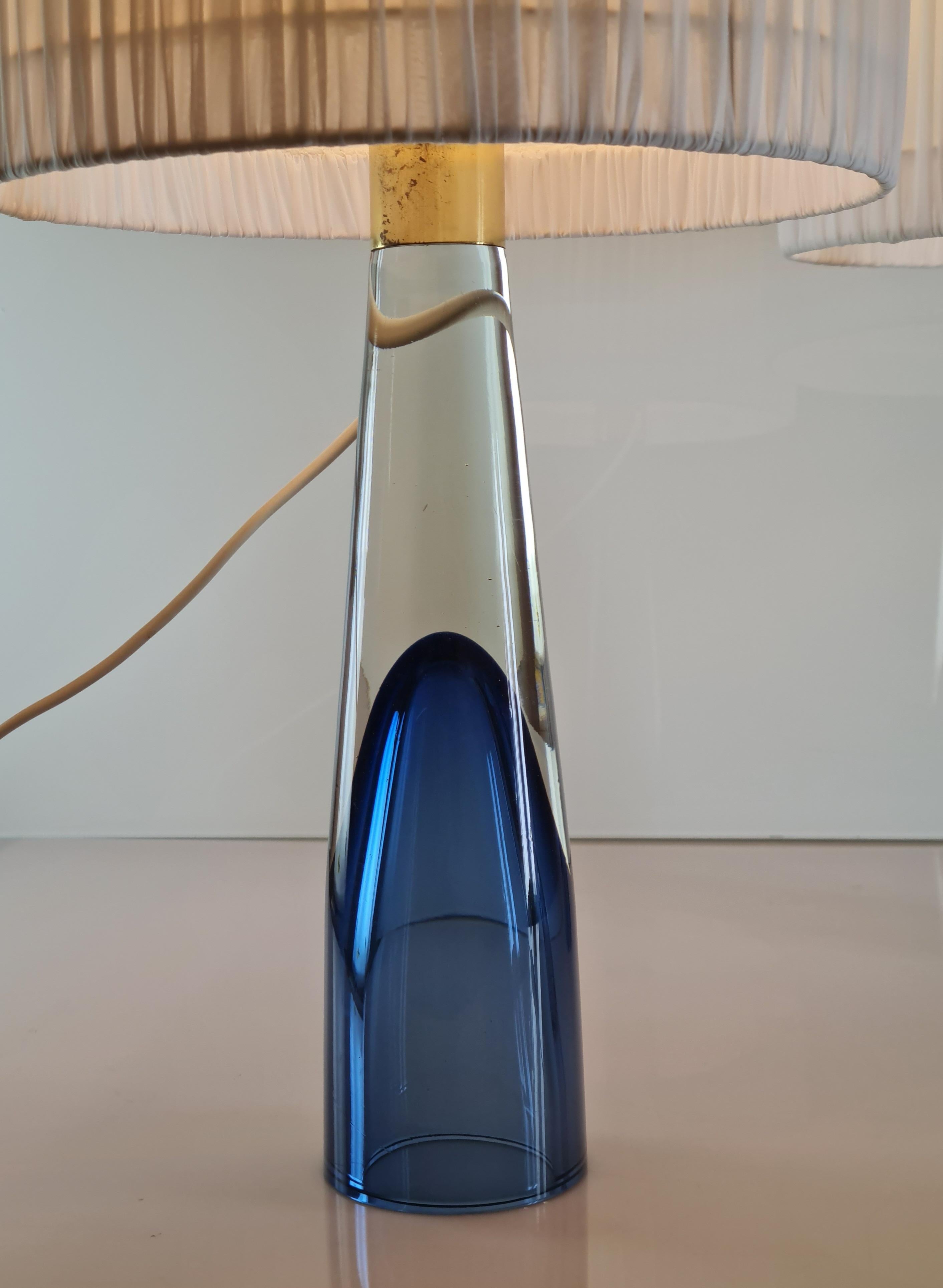 Lisa Johansson-Papé Art Glass Table Lamps, 1950s, Orno 1