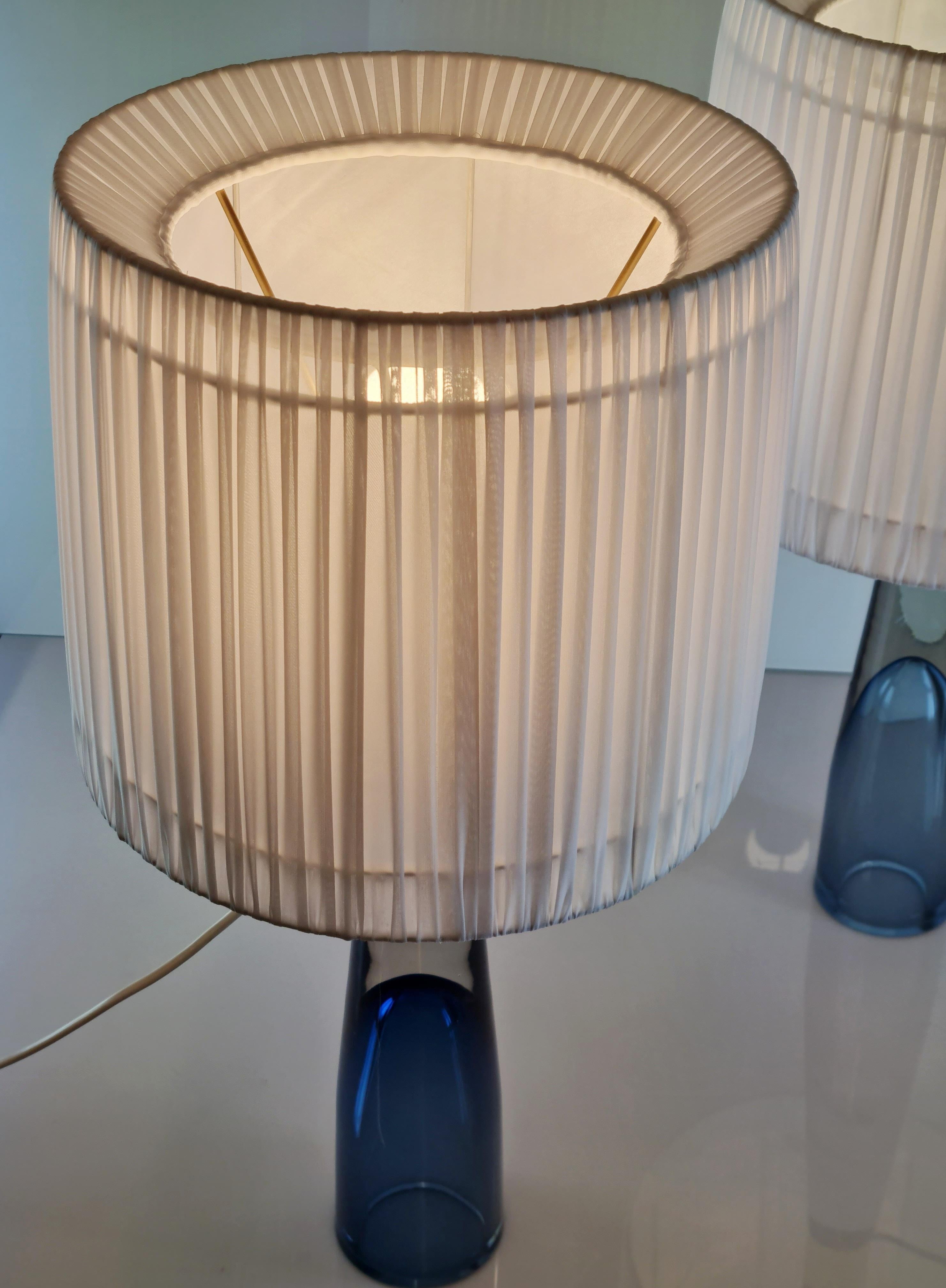 Lisa Johansson-Papé Art Glass Table Lamps, 1950s, Orno 3