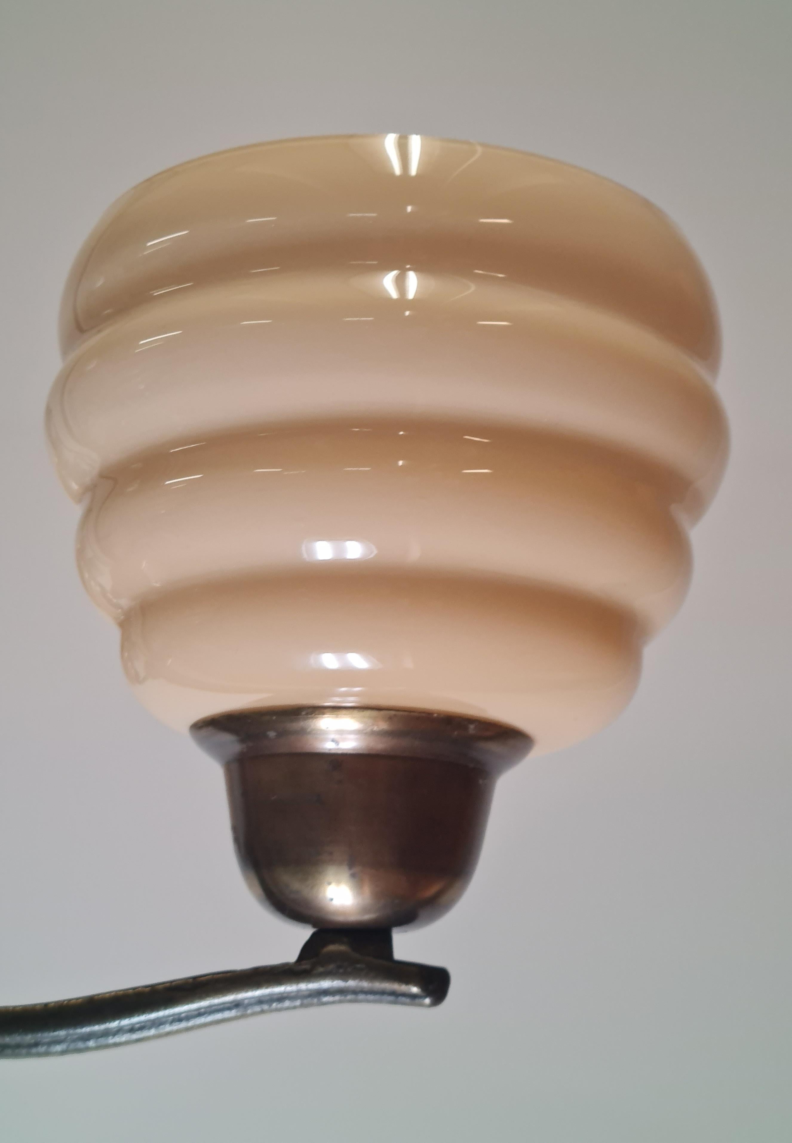 Lisa-Johansson Pape Beehive and Flowers Ceiling Lamp, Orno / Karhula 1940s 5