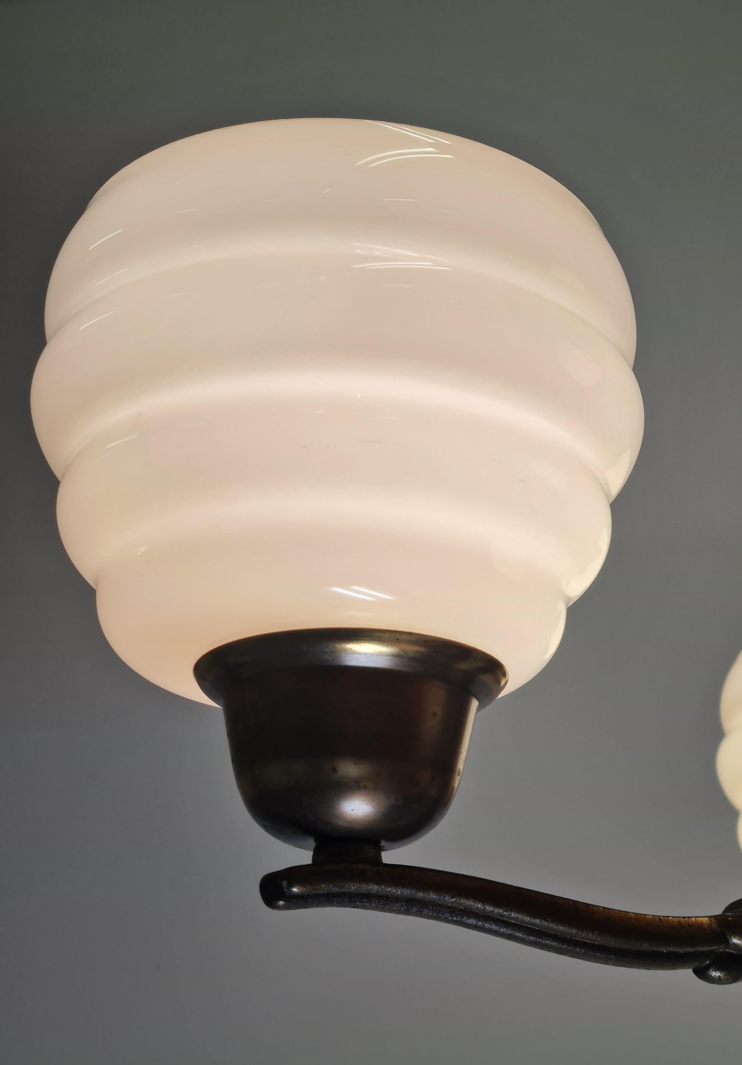 Lisa-Johansson Pape Beehive and Flowers Ceiling Lamp, Orno / Karhula 1940s 9