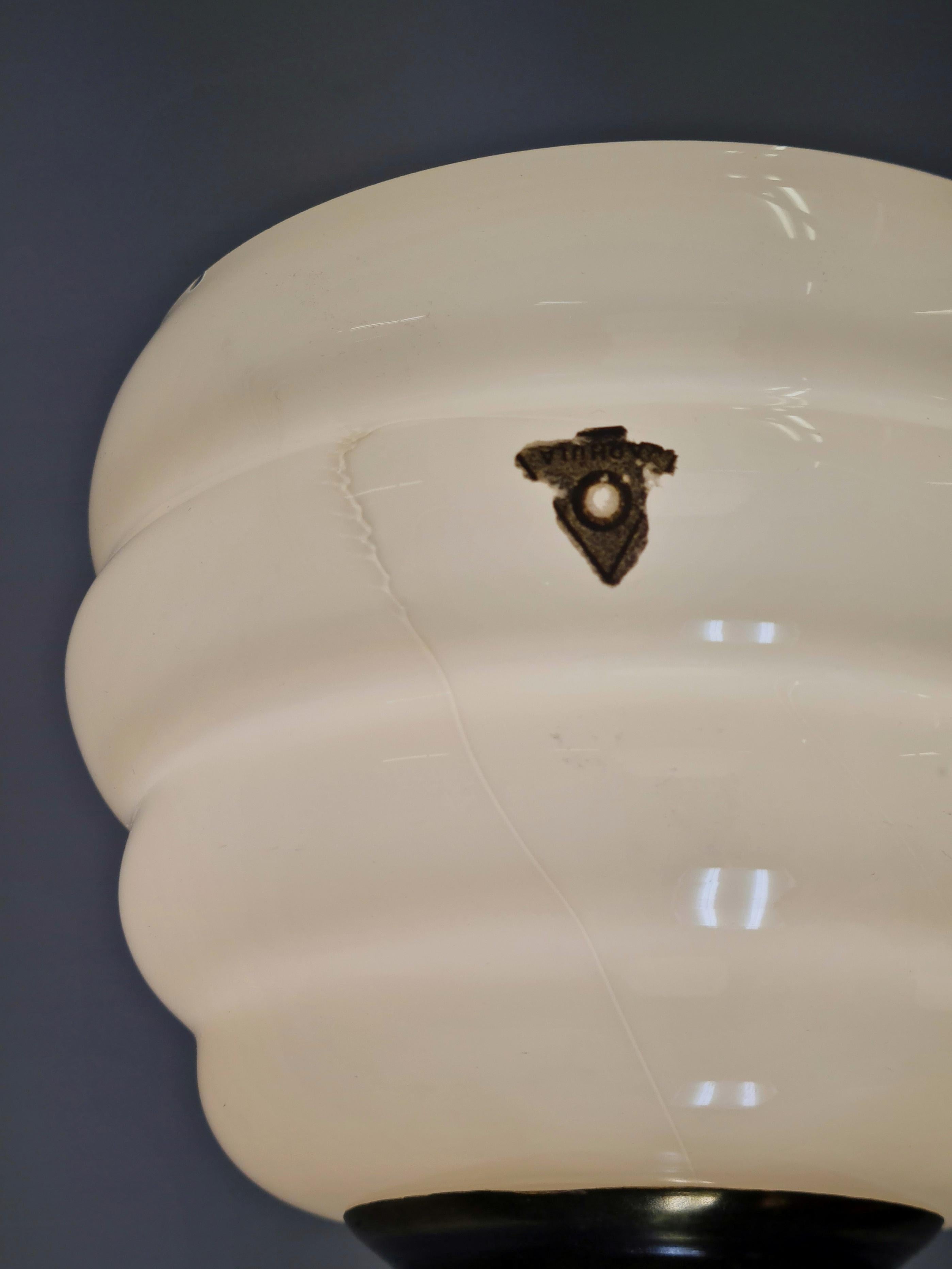 Lisa-Johansson Pape Beehive and Flowers Ceiling Lamp, Orno / Karhula 1940s 2