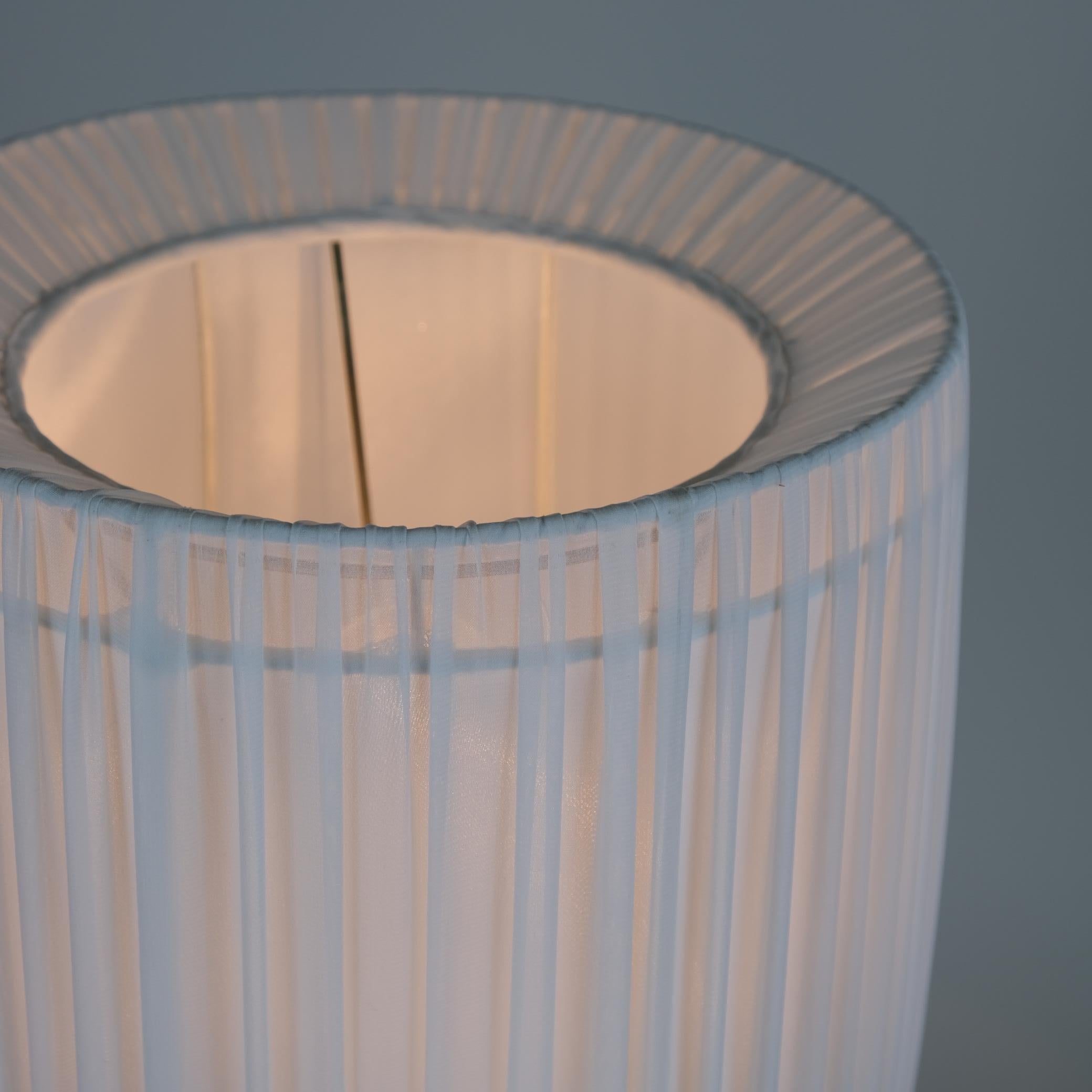 Scandinavian Modern Lisa Johansson-Pape Blue Art Glass Table Lamp 