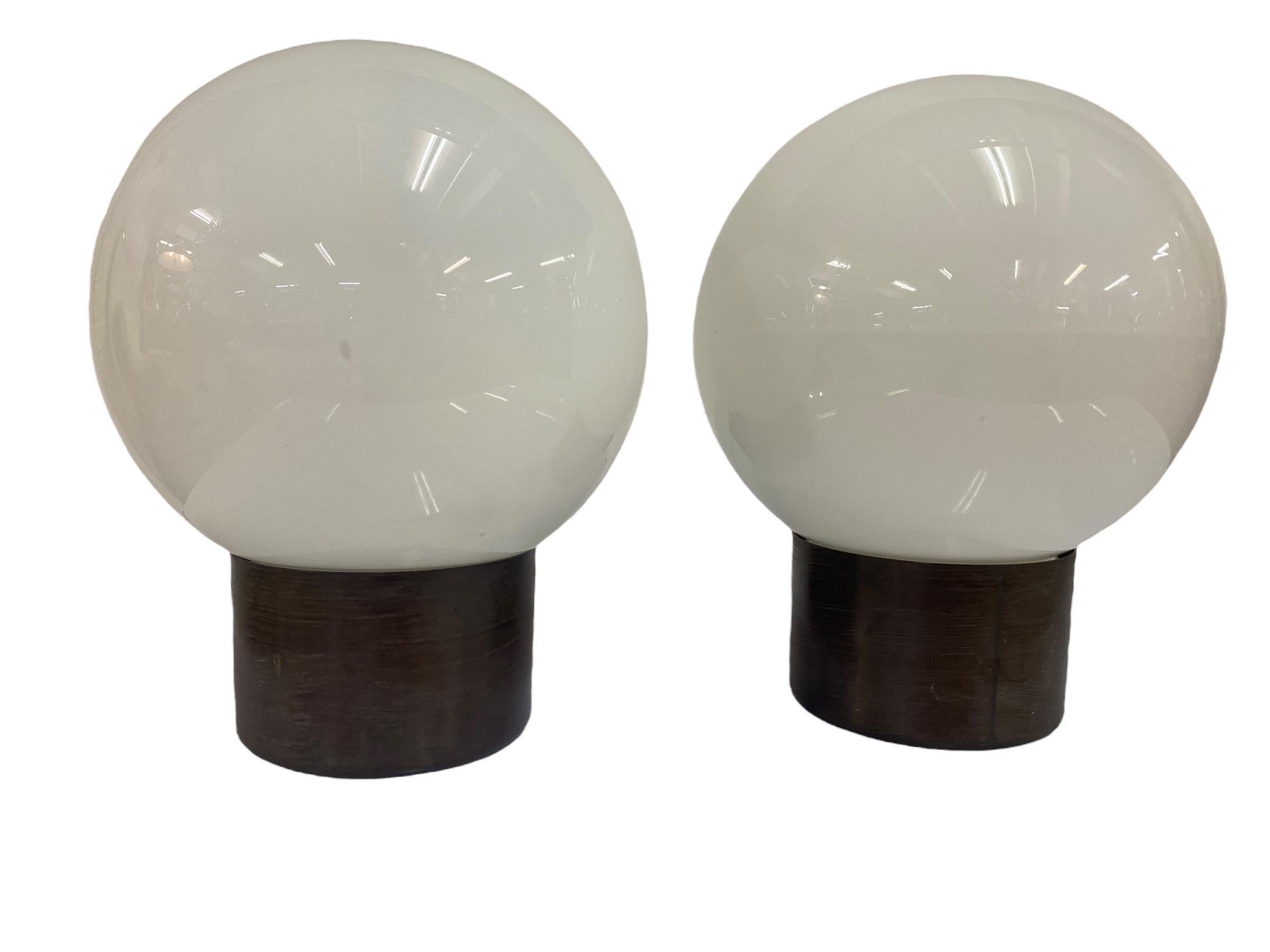 Lisa Johansson-Pape Pair of Brutalist Outdoor Wall Lamps Model 17-037, Orno 1960 For Sale 1