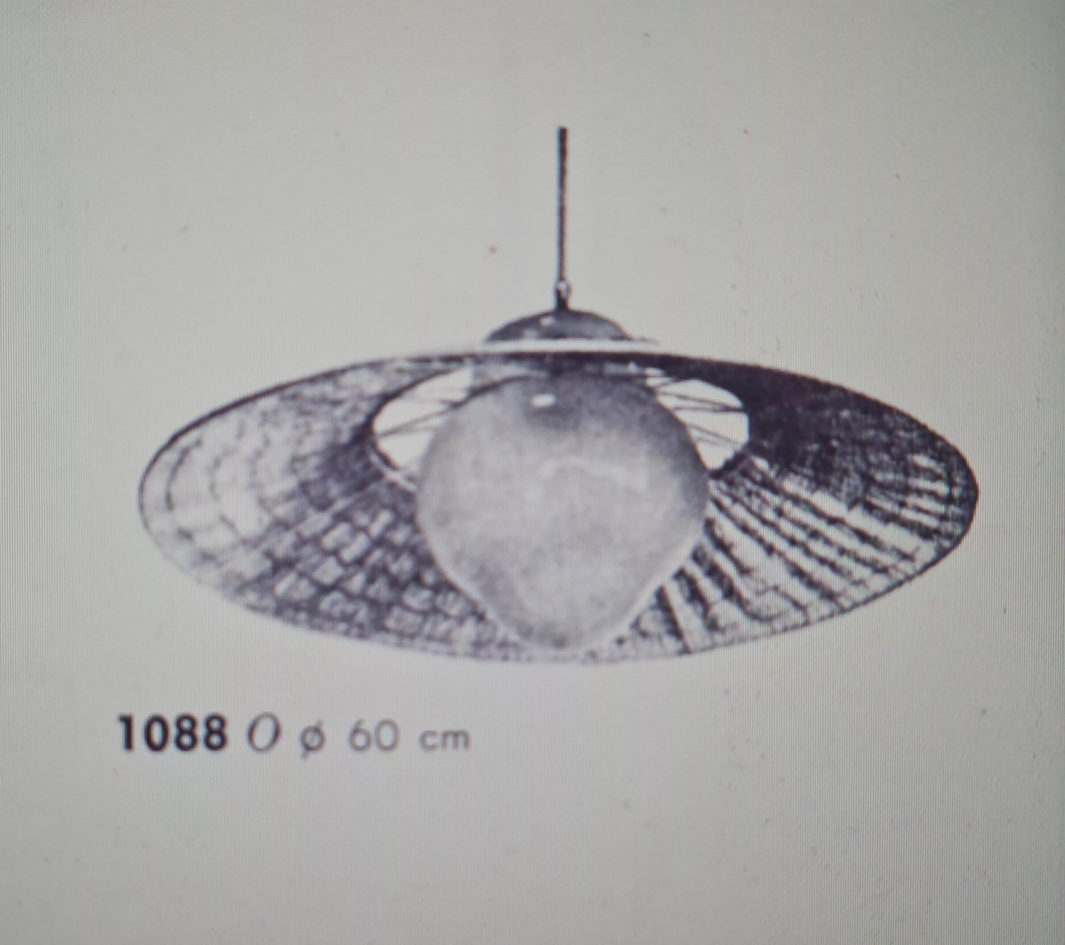 Lisa Johansson-Papé Ceiling Lamp model 1088, Orno 11