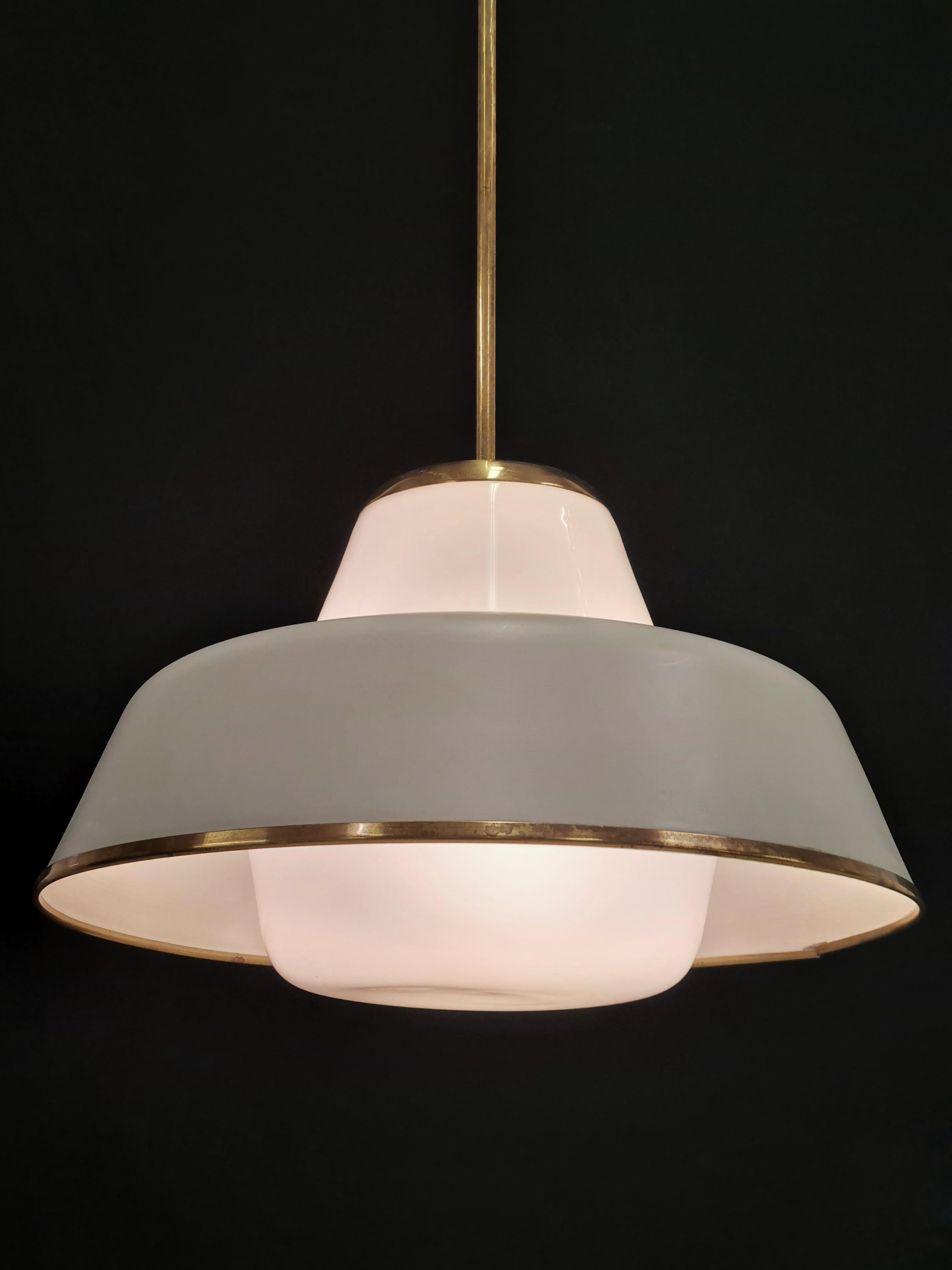 Lisa Johansson-Papé Ceiling Pendant Model 61-347 for Orno In Good Condition For Sale In Helsinki, FI