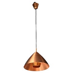 Lisa Johansson Pape Finish copper hanging lamp 1950's