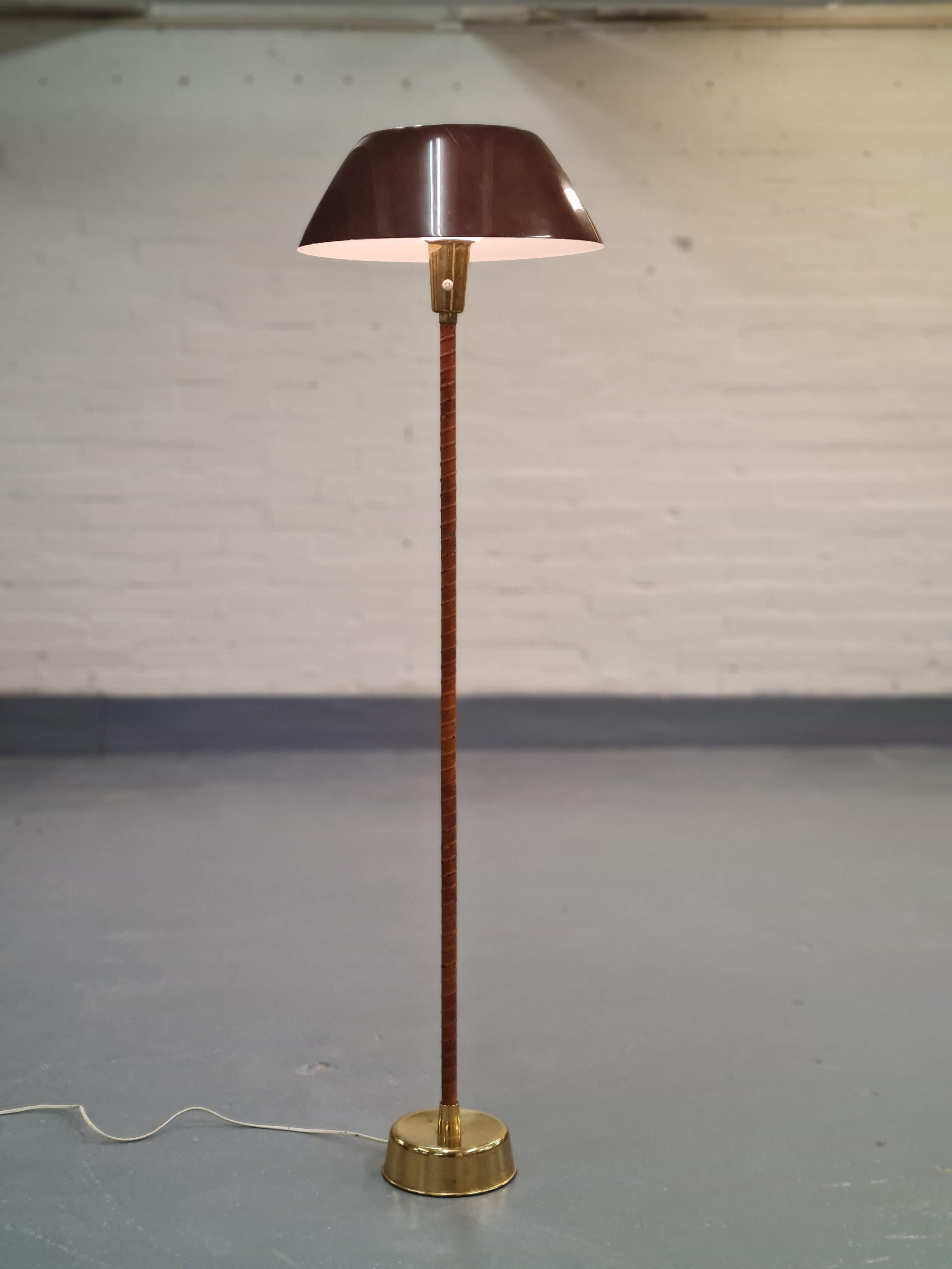Aluminum Lisa Johansson-Pape Floor Lamp by Orno Oy