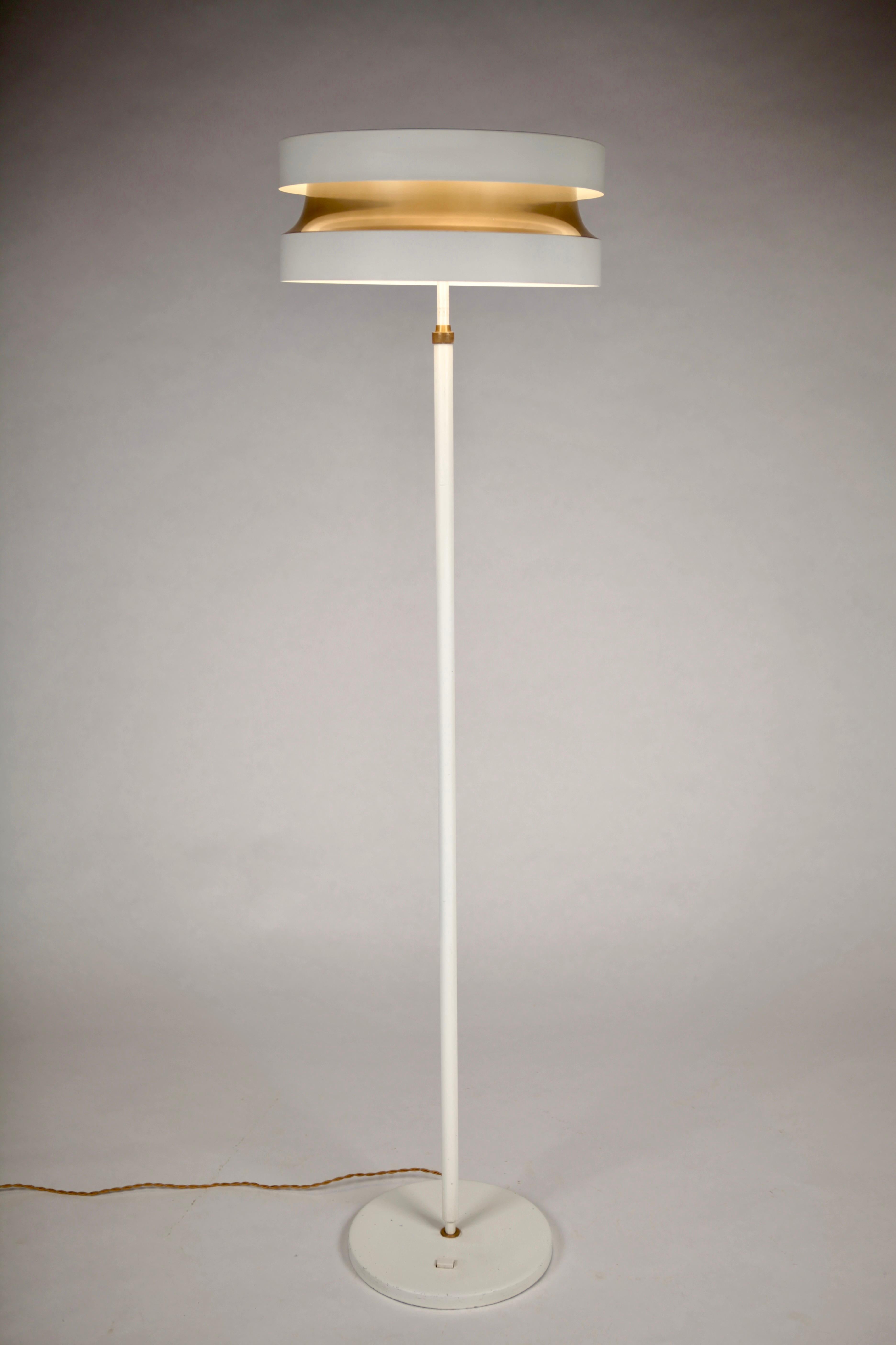 Brass Lisa Johansson-Pape, Floor Lamp, Model 109, 1960s