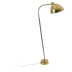 Lisa Johansson-Pape, Floor lamp Model 30-062 in Brass & Plastic Wrap, Orno 1950s