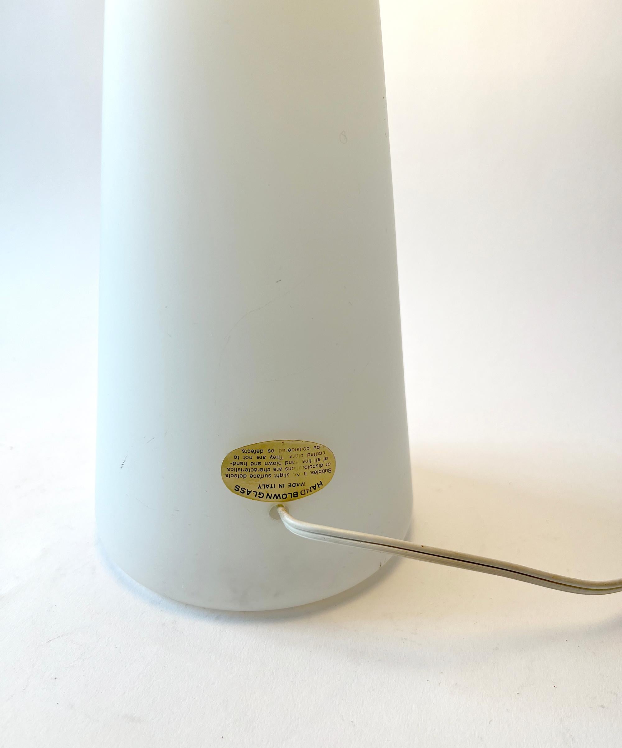 Mid-Century Modern Lisa Johansson-Pape for Iittala Finnish Modernist Hand Blown Glass Table Lamp For Sale