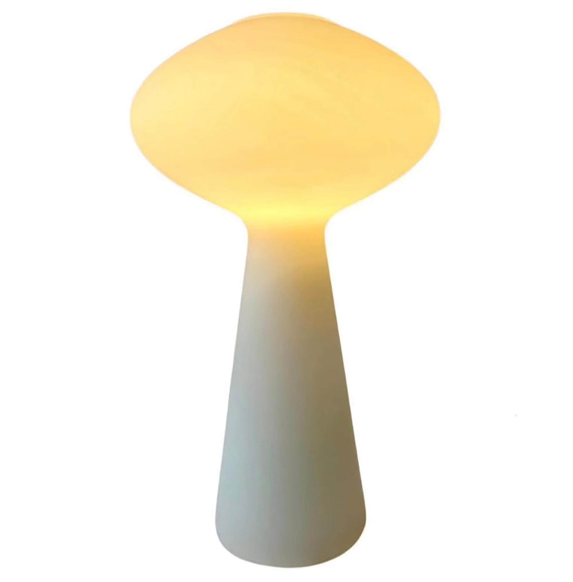 Mid-20th Century Lisa Johansson-Pape for Iittala Finnish Modernist Hand Blown Glass Table Lamp For Sale