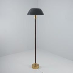 Lisa Johansson-Papé Ihanne Floor Lamp, Dark Green Shade & Dark Wrap, Orno 1960s