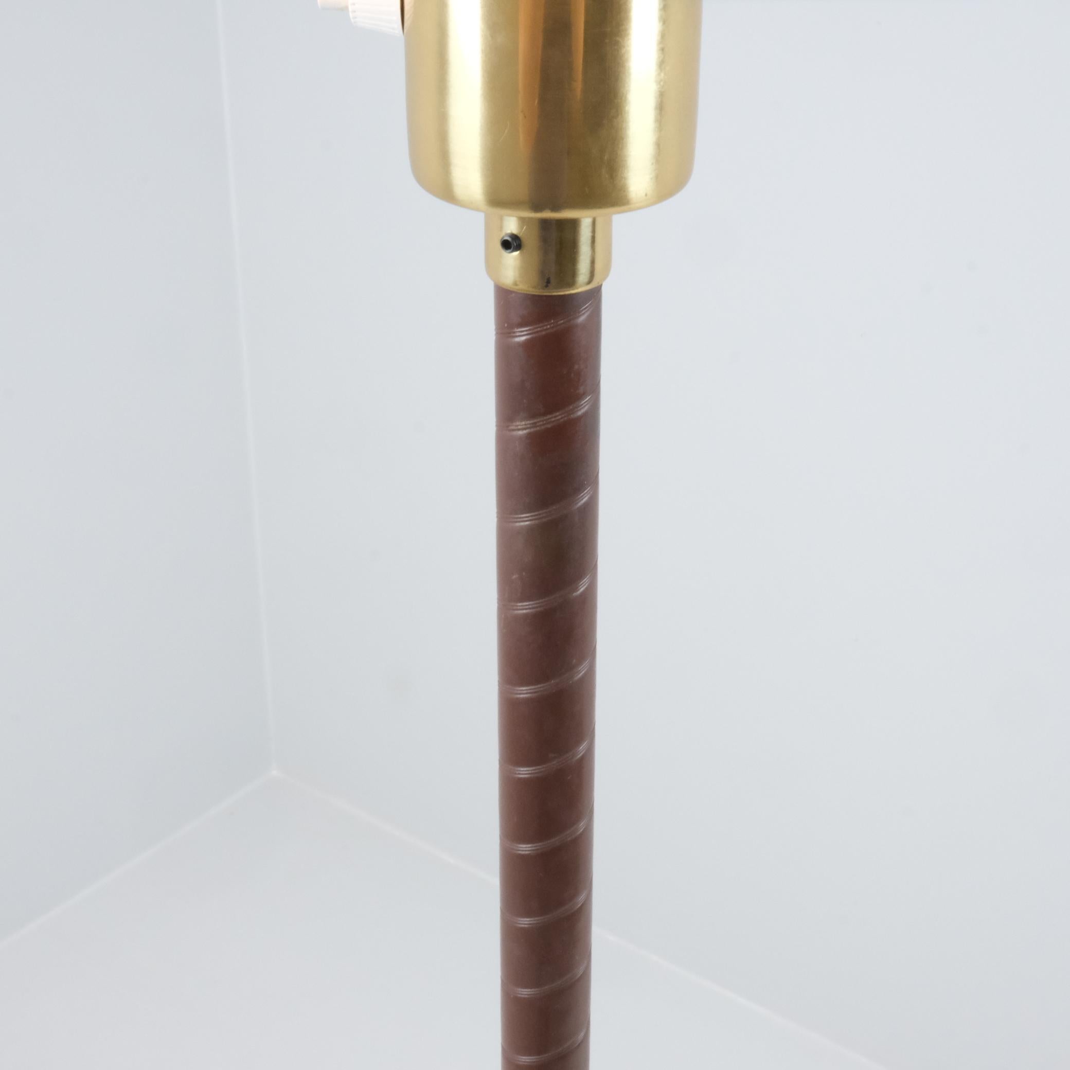 Lisa Johansson-Papé Lampadaire Ihanne, abat-jour vert foncé et enveloppe foncée, Orno 1960s en vente 1