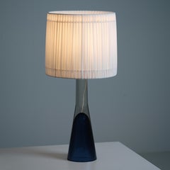 Lisa Johansson-Papé Lady Tischlampe Model No. 40-013 in Blau, Iittala / Orno