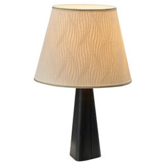 Vintage Lisa Johansson-Pape Leather and Brass Table Lamp for Orno, Finland 1960s