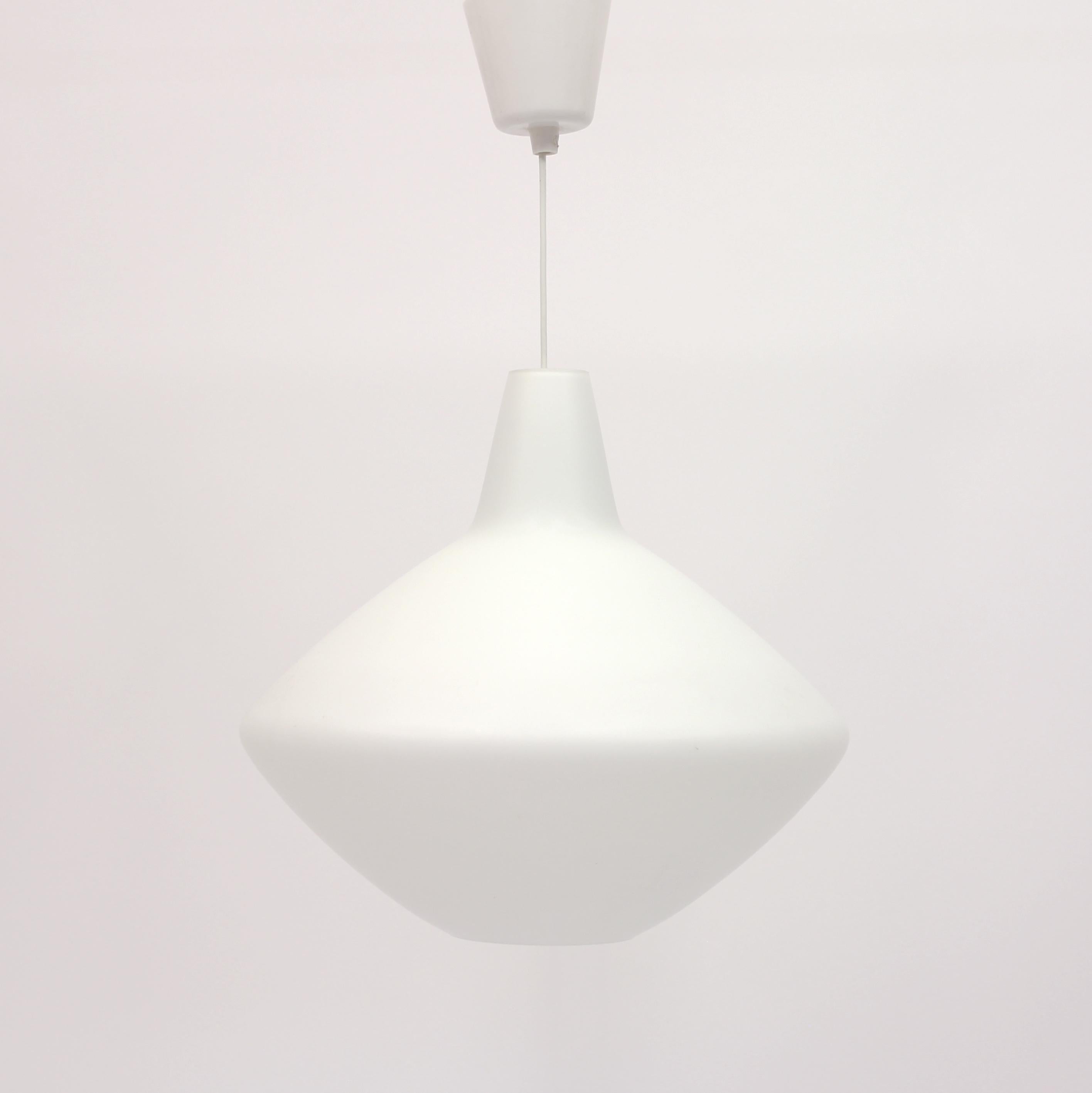20th Century Lisa Johansson-Pape, opalin glass Onion ceiling lamp for ASEA, 1950s