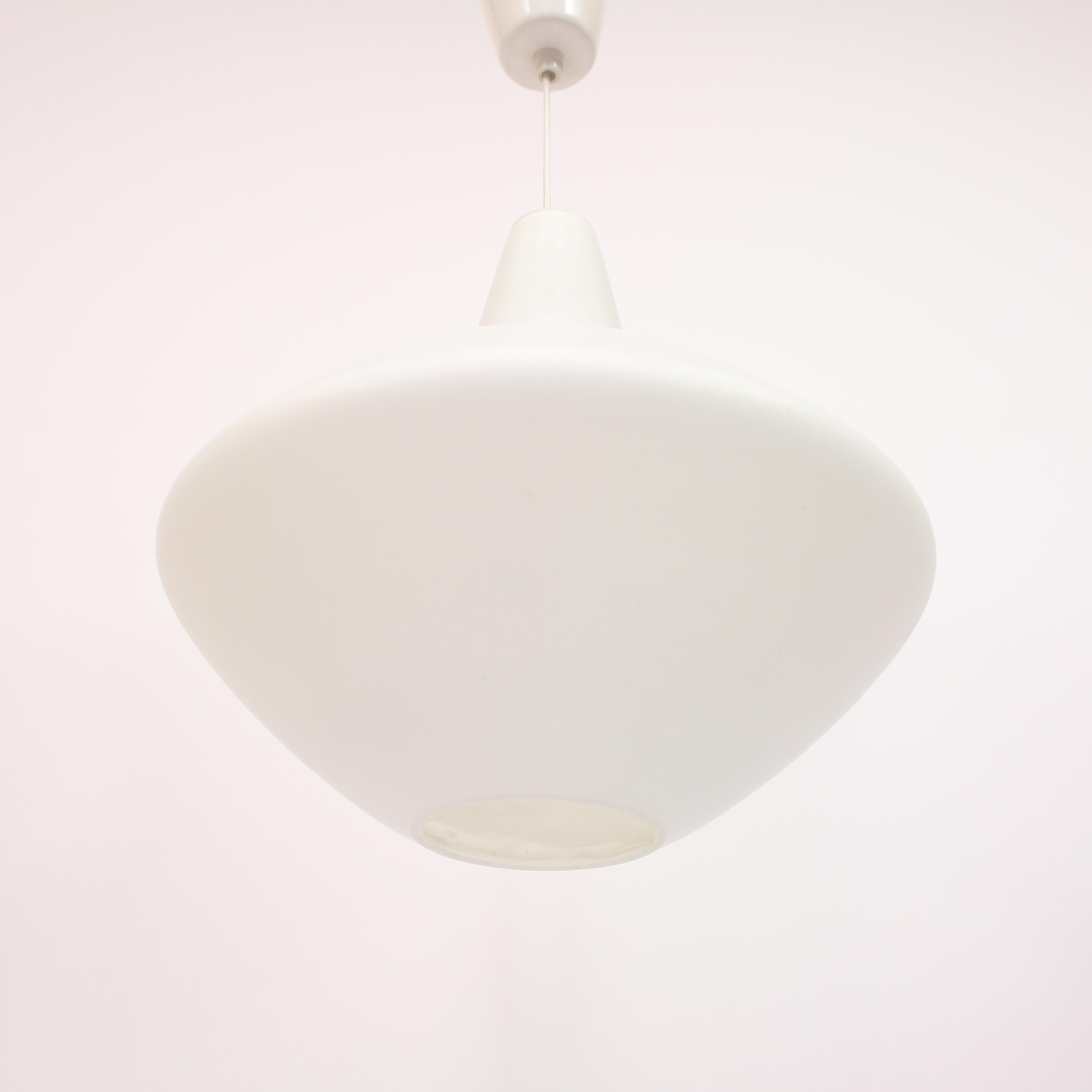 Lisa Johansson-Pape, opalin glass Onion ceiling lamp for ASEA, 1950s 1