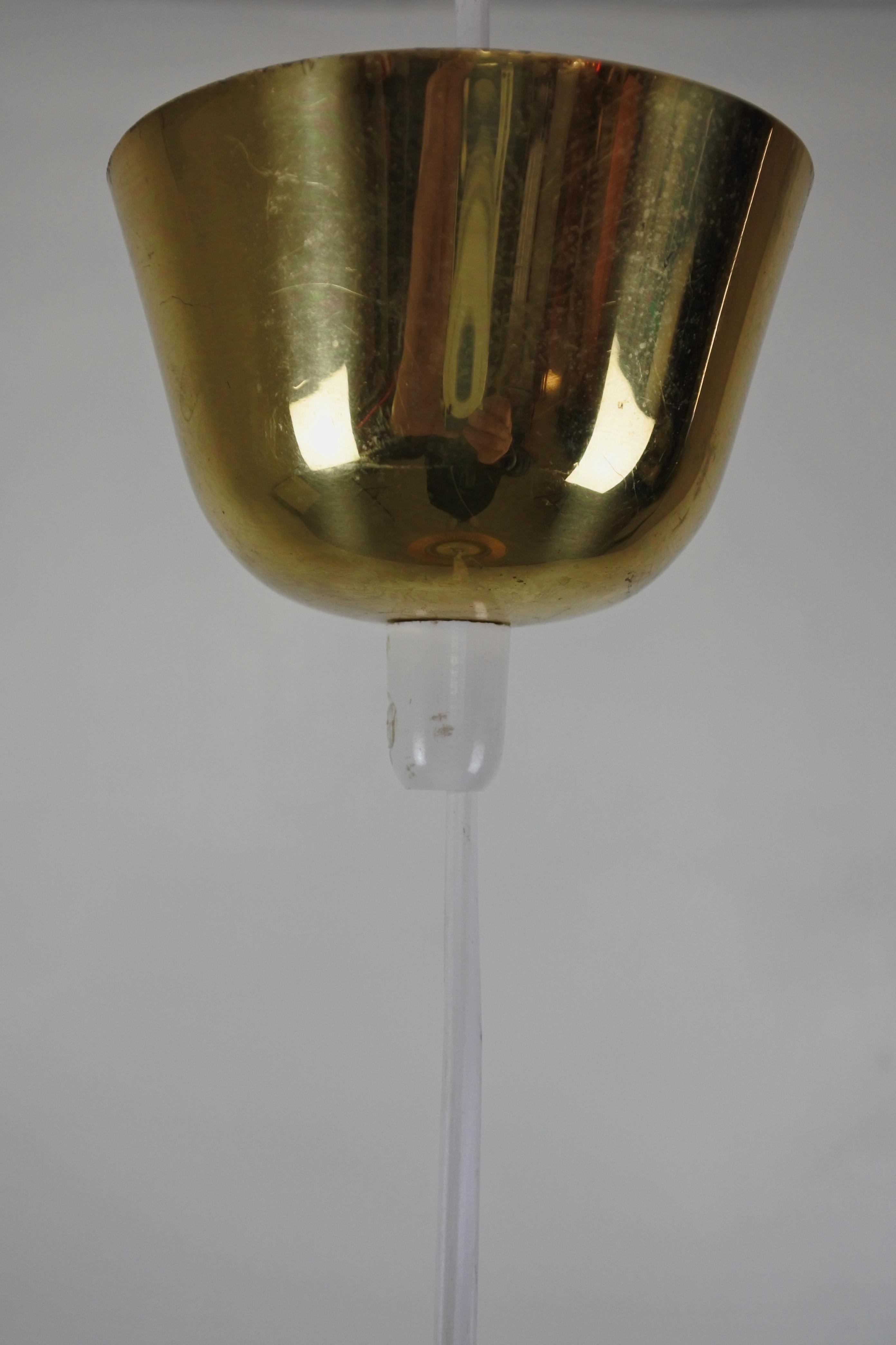 Lisa Johansson Pape & Orno Glass Pendant Light Model 982, Finland 1950s 9