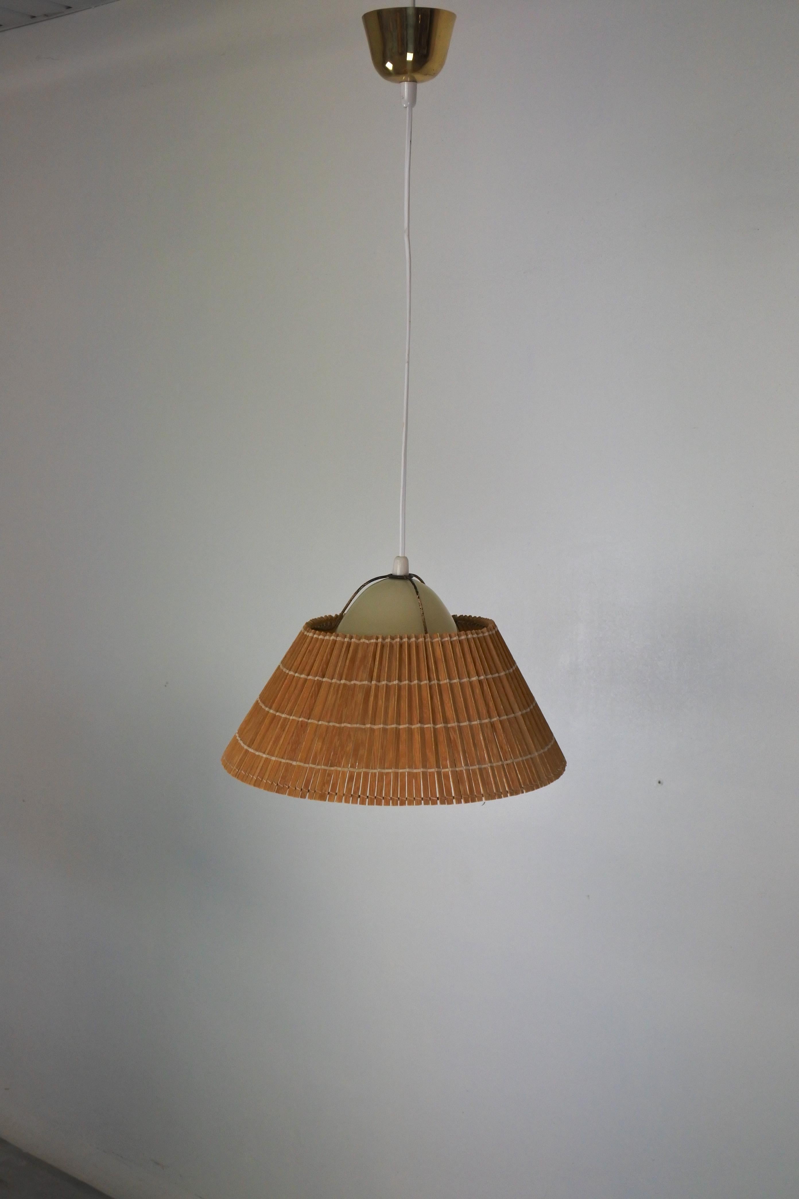 Finnish Lisa Johansson Pape & Orno Glass Pendant Light Model 982, Finland 1950s