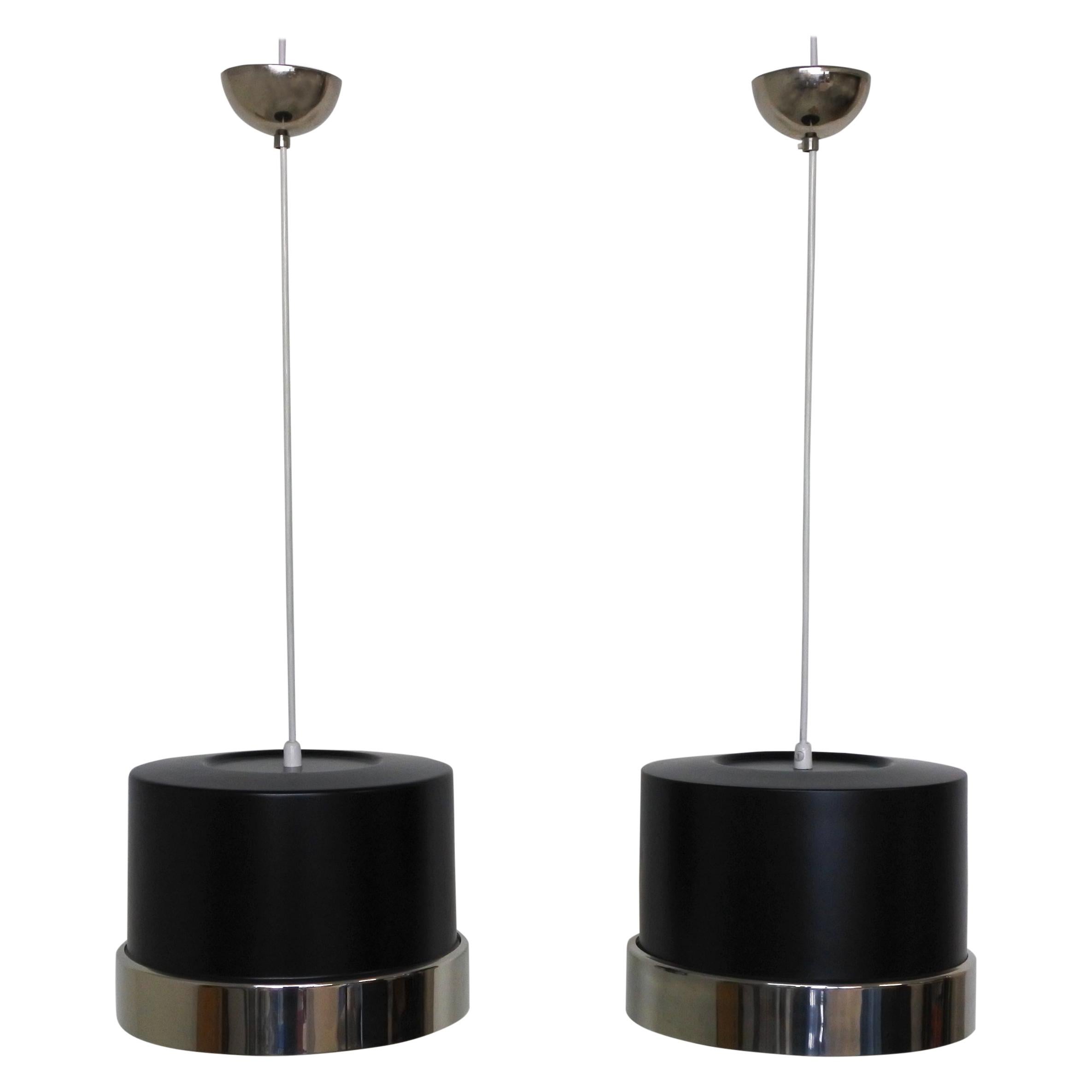 Lisa Johansson-Pape & Orno Set of Two Pendant Lights, Finland, 1960s For Sale