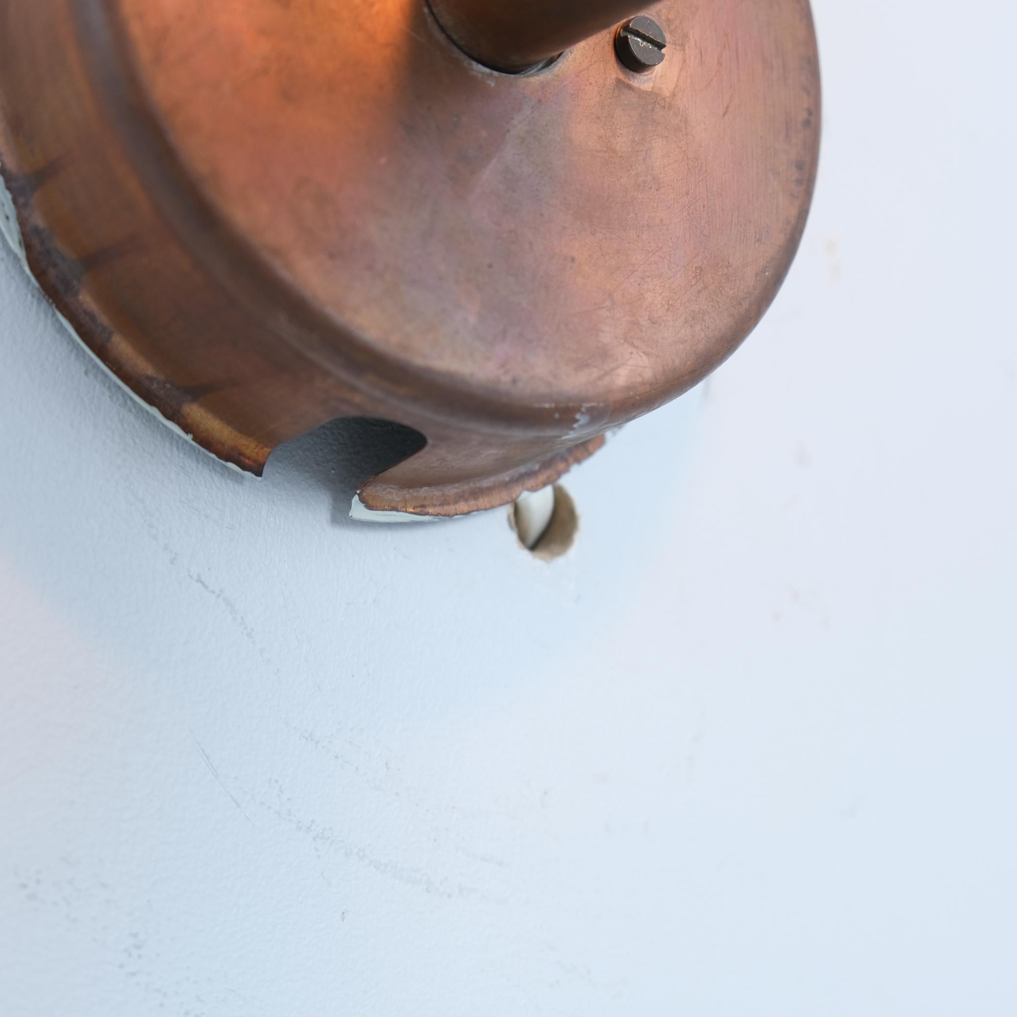 Mid-20th Century Lisa Johansson-Papé Outdoor Wall Lamp 140-015 , in Copper and Glass, Orno 1950s For Sale