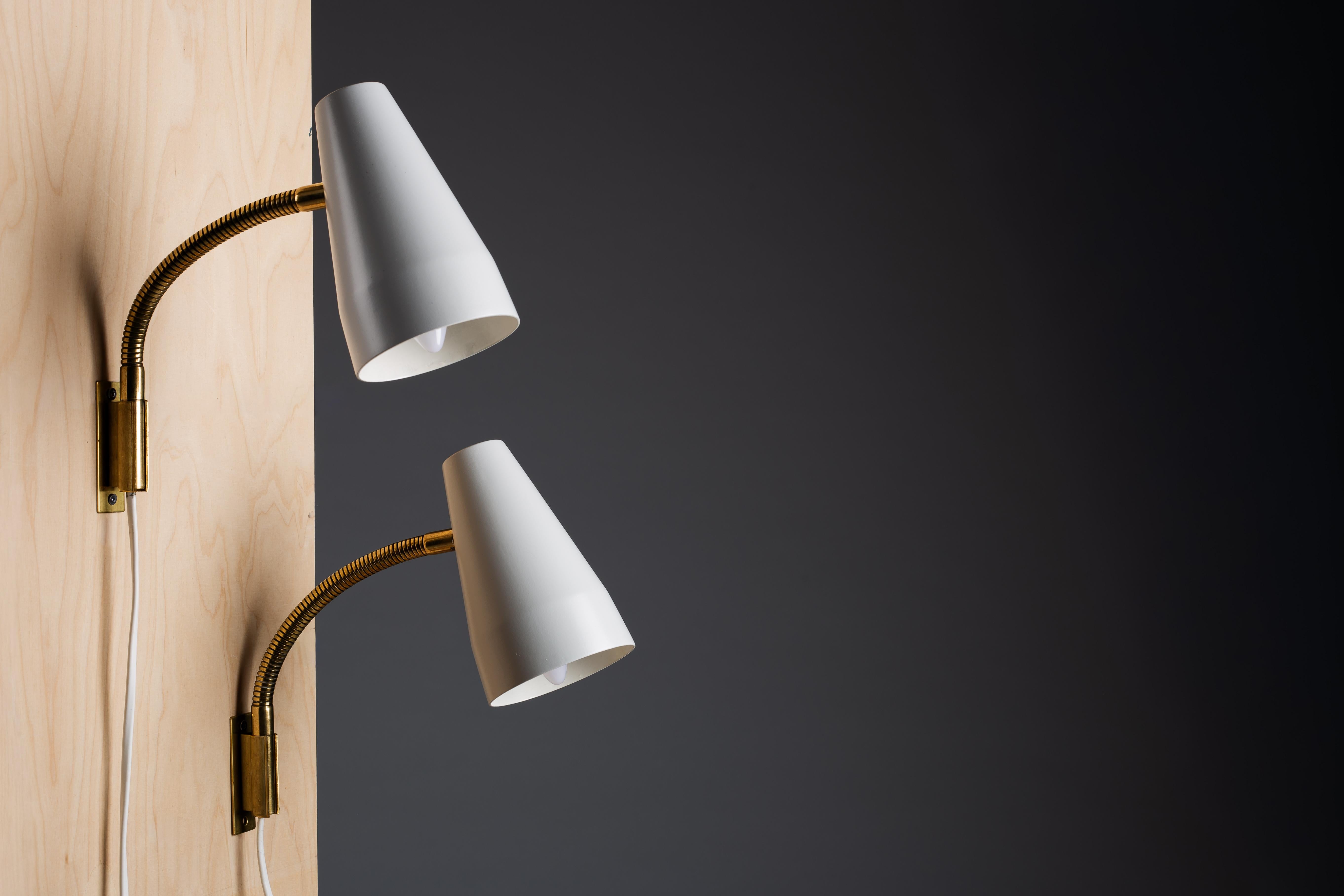 Lisa Johansson-Pape, pareja de apliques de pared de los años 60 para ORNO en Bueno estado para la venta en Turku, Varsinais-Suomi