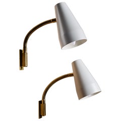 Lisa Johansson-Pape, pair of 1960s wall sconces for ORNO