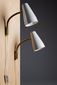 Lisa Johansson-Pape, pair of 1960s wall sconces for ORNO