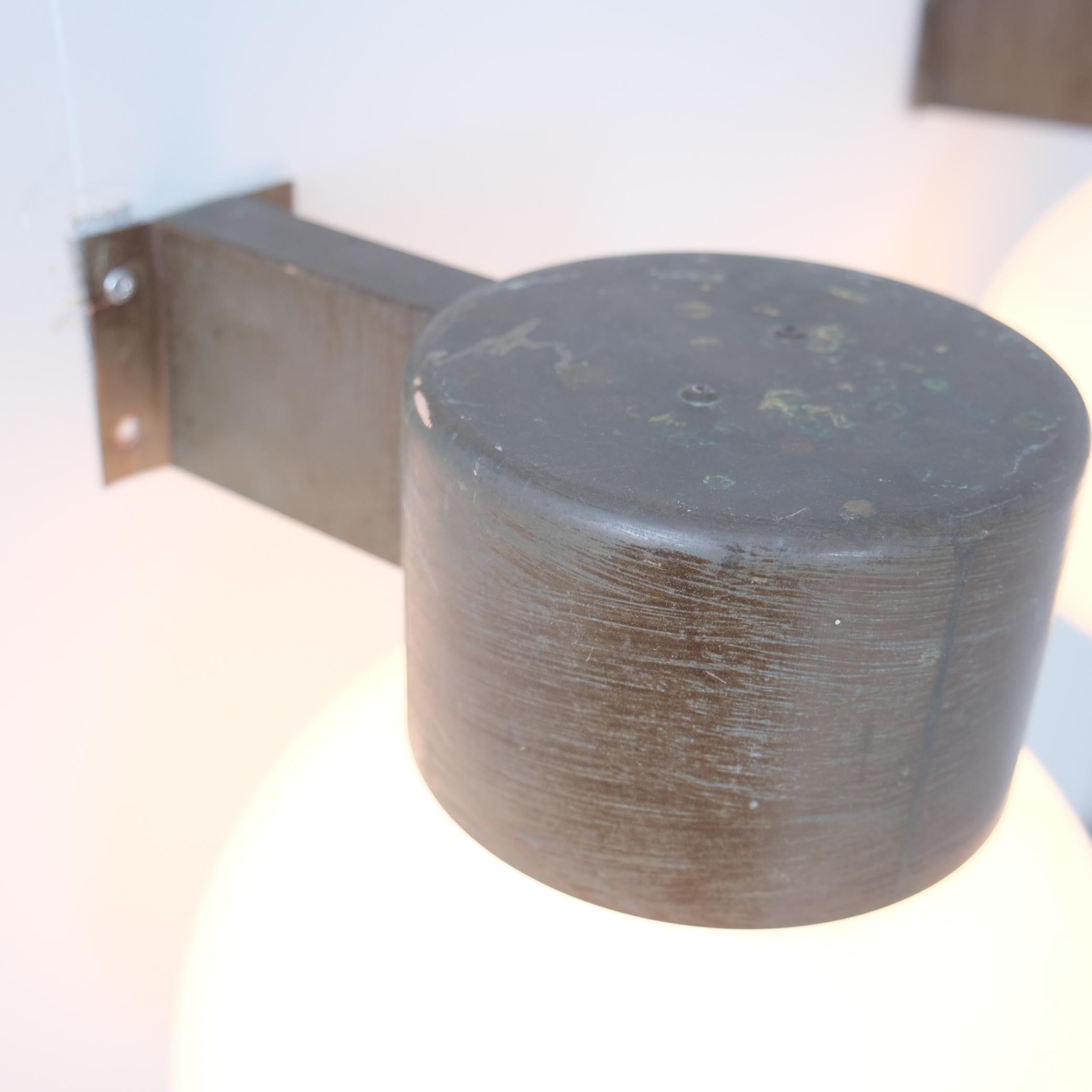 Lisa Johansson-Pape paire de lampes murales d'extérieur brutalistes modèle 17-037, Orno 1960 Bon état - En vente à Helsinki, FI