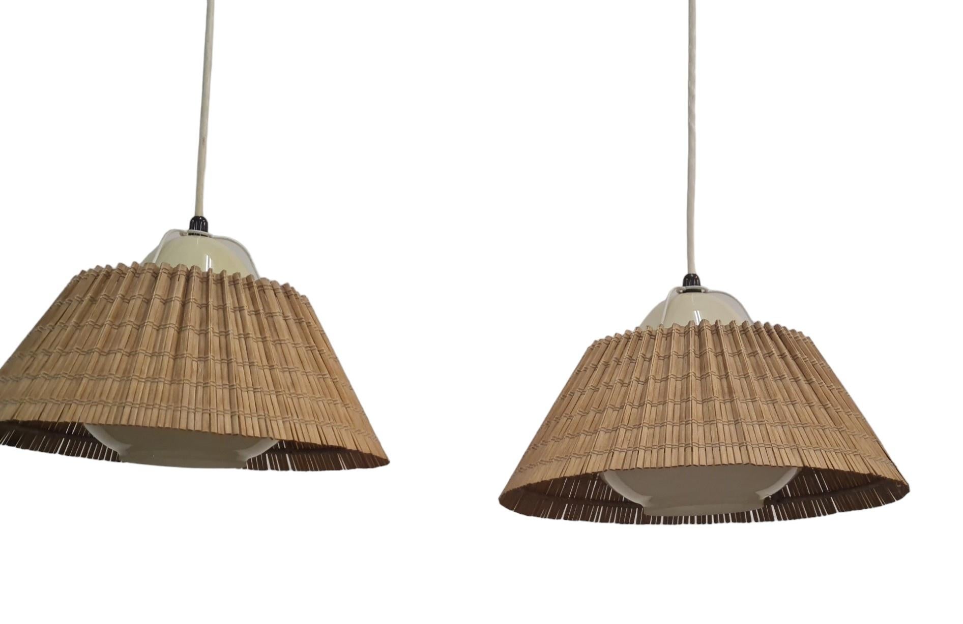 Lisa Johansson Pape, Pair of Ceiling Lamp Model 982, Stockmann For Sale 4