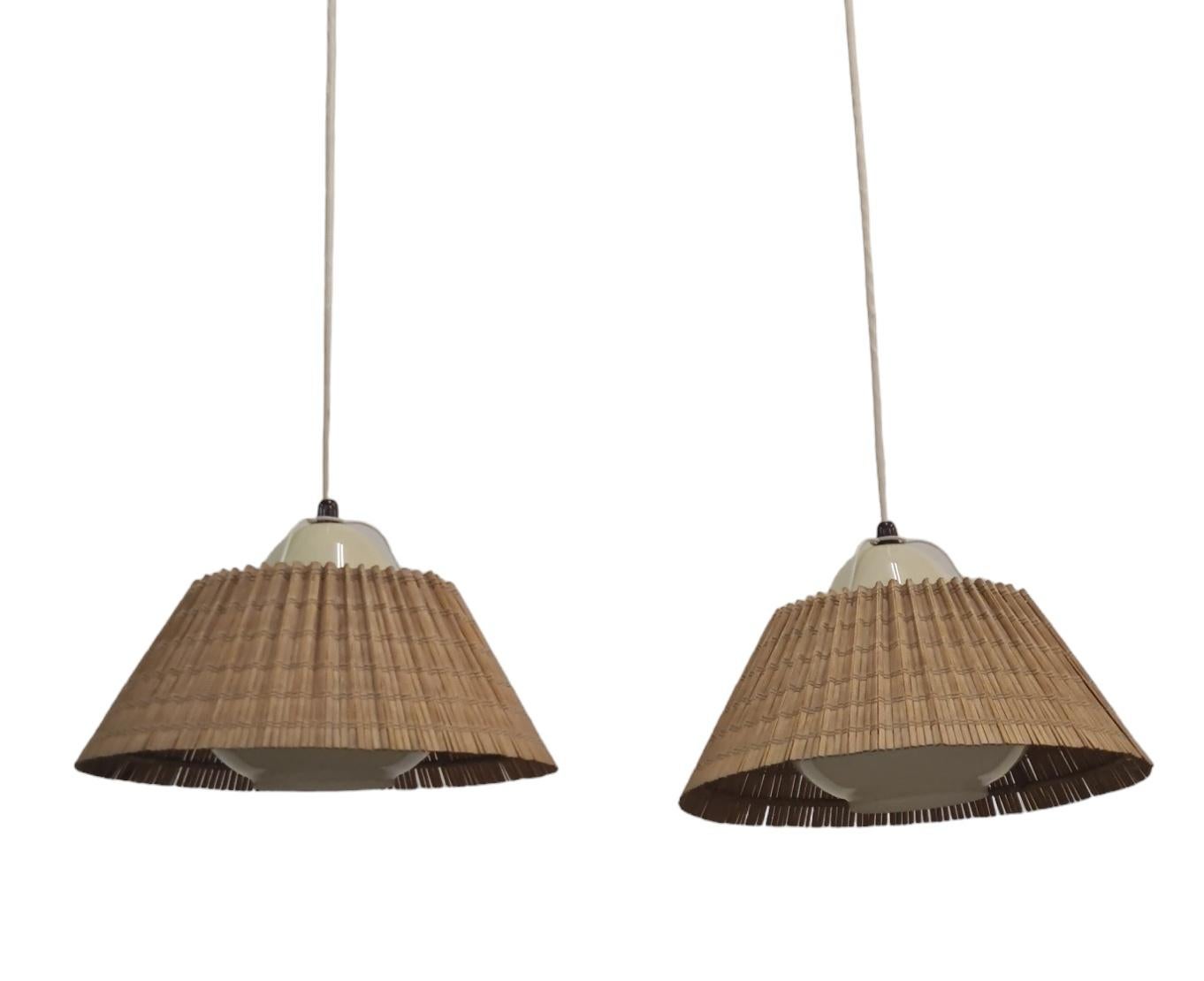 Lisa Johansson Pape, Pair of Ceiling Lamp Model 982, Stockmann For Sale 10