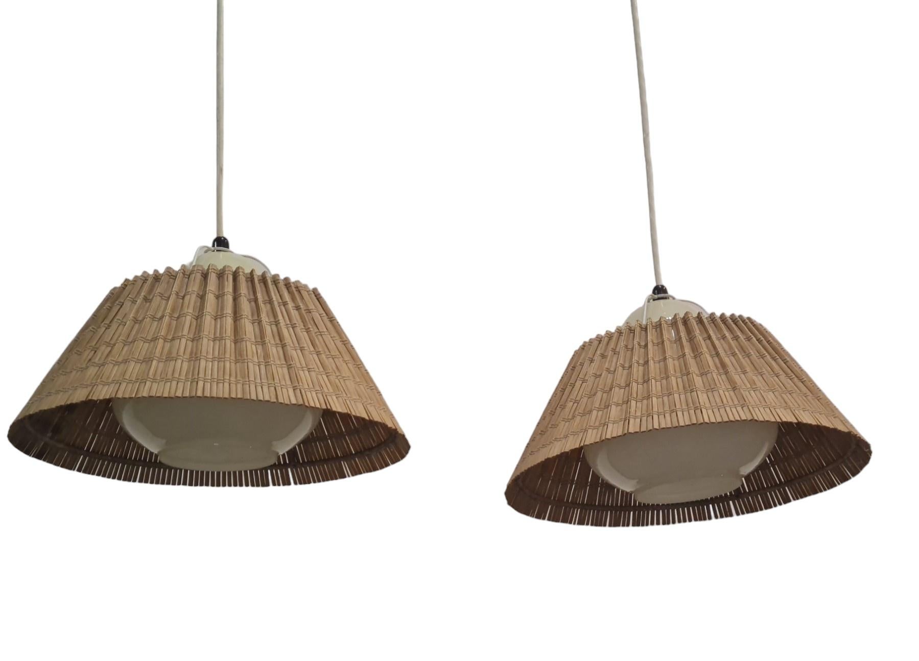 Lisa Johansson Pape, Pair of Ceiling Lamp Model 982, Stockmann For Sale 12